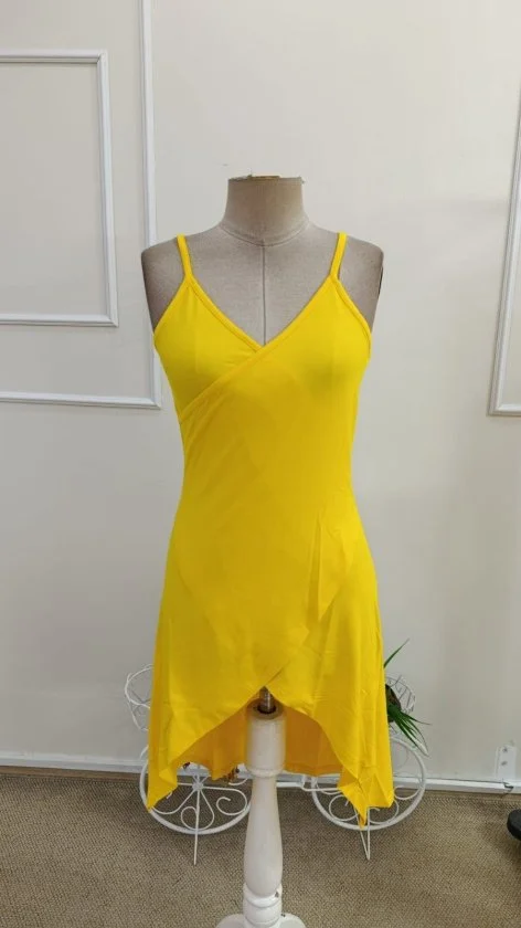 Women's Sleeveless Wrap V-Neck Viscose Dress with High-Low Hem - Janes - by Peralane - photo 4