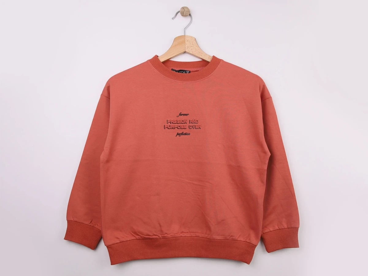 Forever Printed Boys' Sweatshirt - Terracotta - First Kids - by Peralane