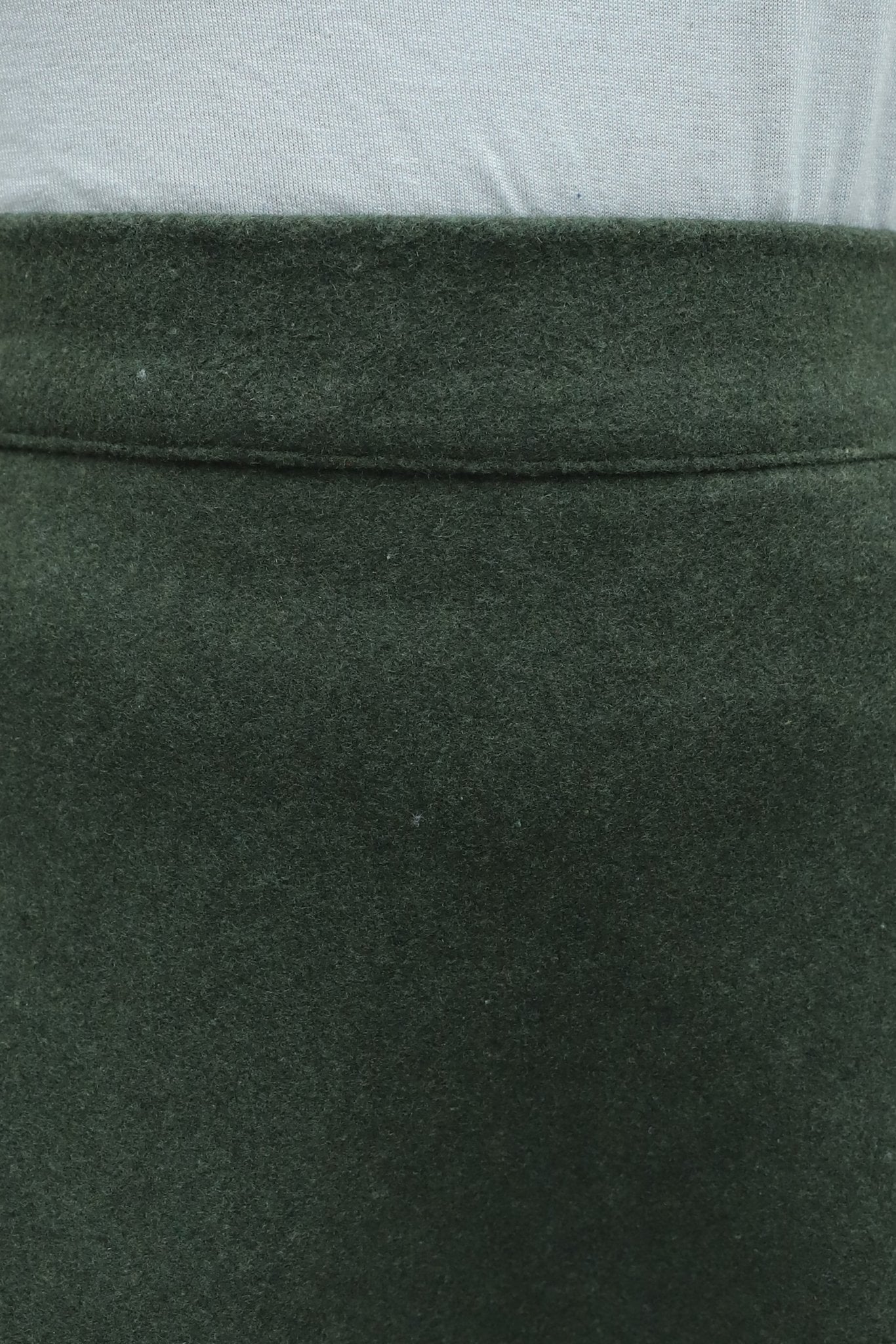Zippered A-Line Skirt in Olive Green - Podyumplus - by Peralane - photo 9