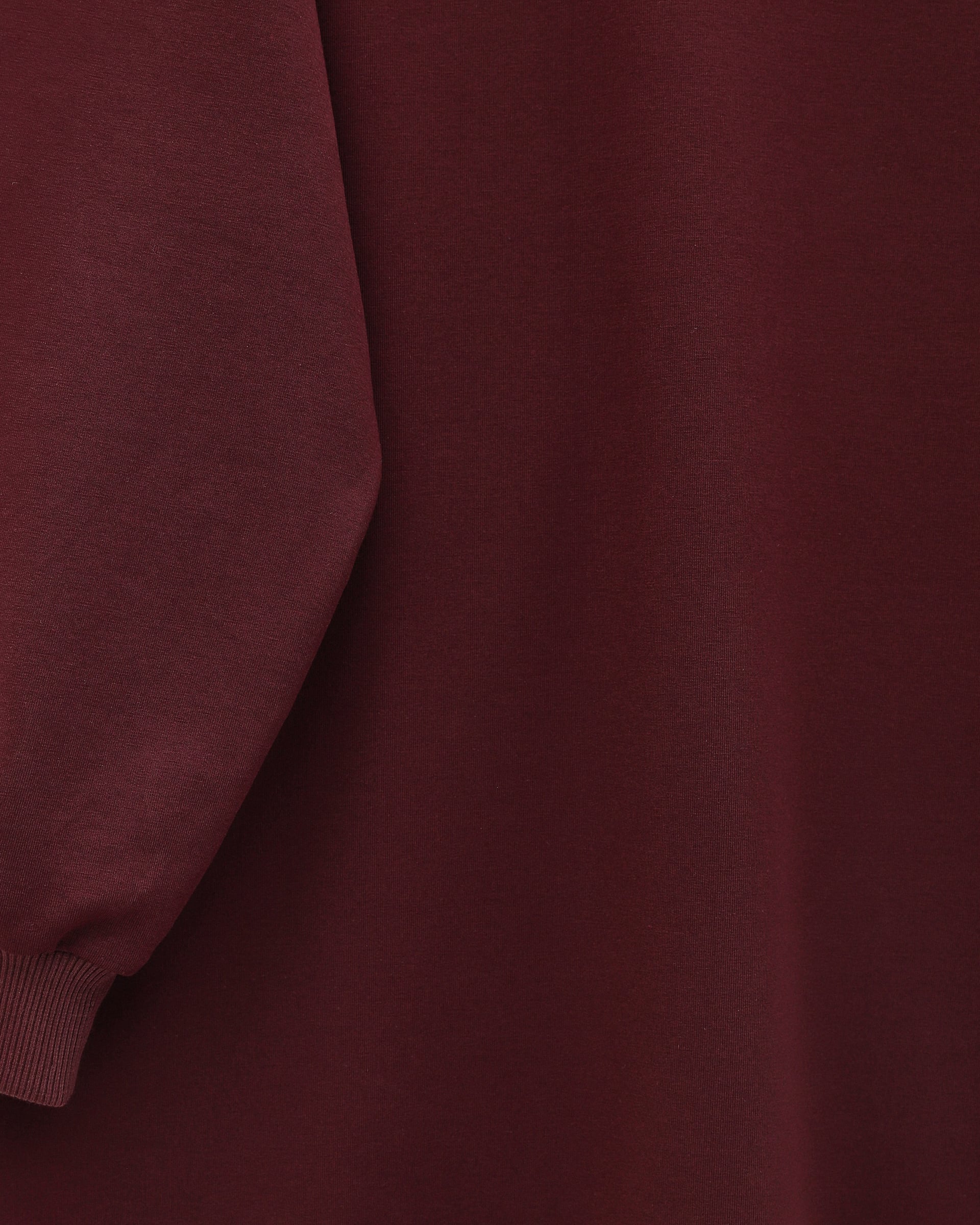 Round Neck Bow Detail Relaxed Knit Tunic - Burgundy - Podyumplus - by Peralane - photo 8