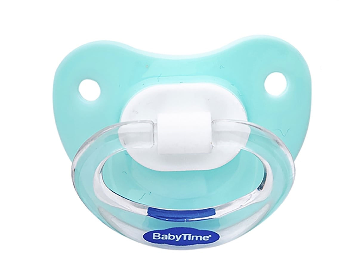 Orthodontic Silicone Pacifier 0-6 Months – Teal - Baby Time - by Peralane