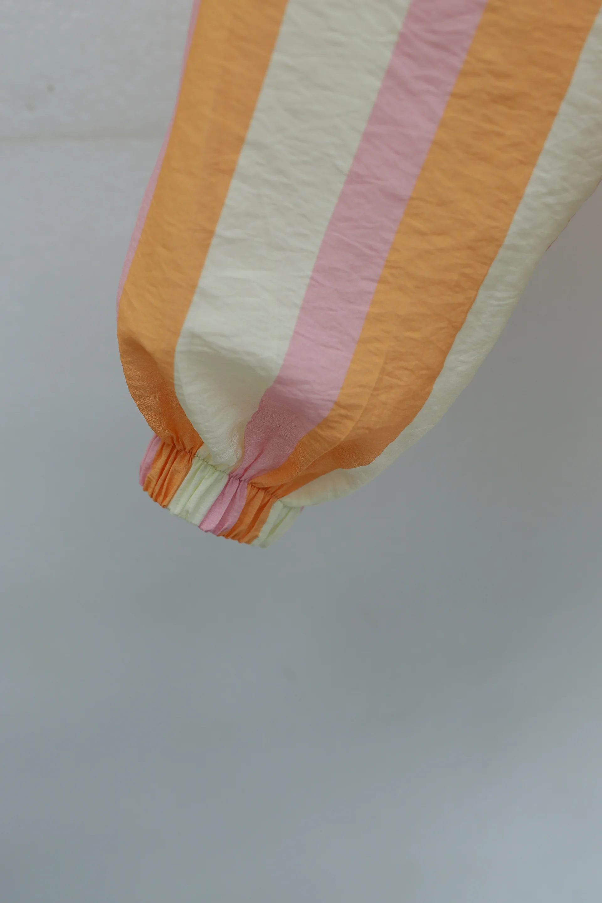 Elasticated Cuff and Hem Zip-Up Patterned Summer Jacket - Orange - Podyumplus - by Peralane - photo 15