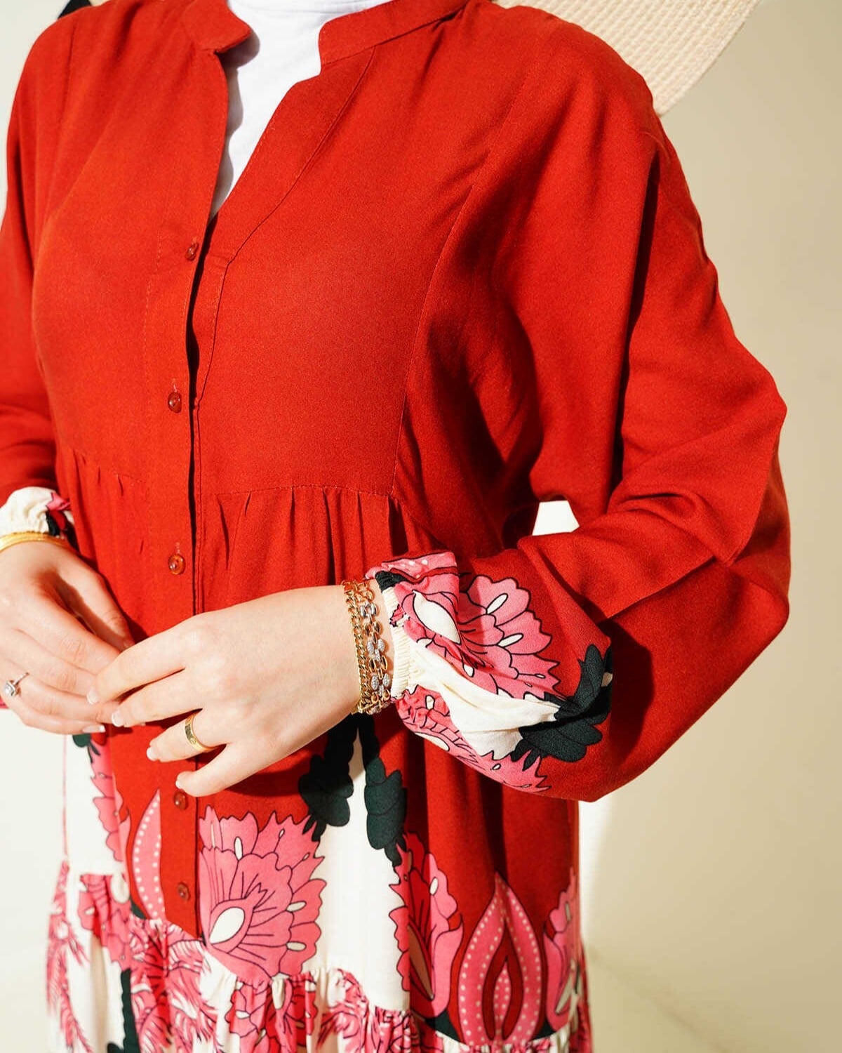 Women's Modest Dress with Floral Skirt - F.Bordo - Bigdart - by Peralane - photo 6