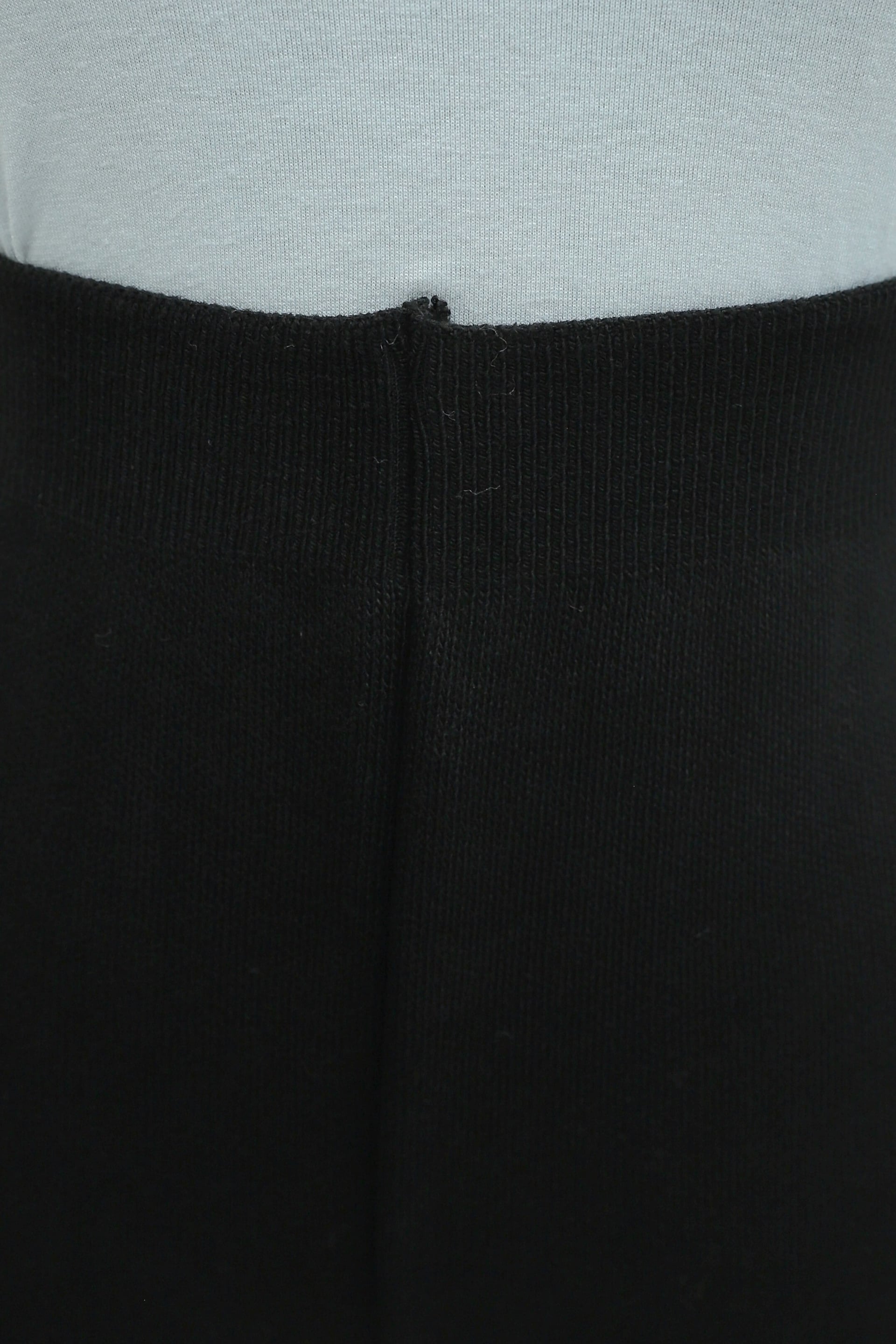 Half-Collar Slit Sequin Basket Knit Sweater Set - Black - Podyumplus - by Peralane - photo 7