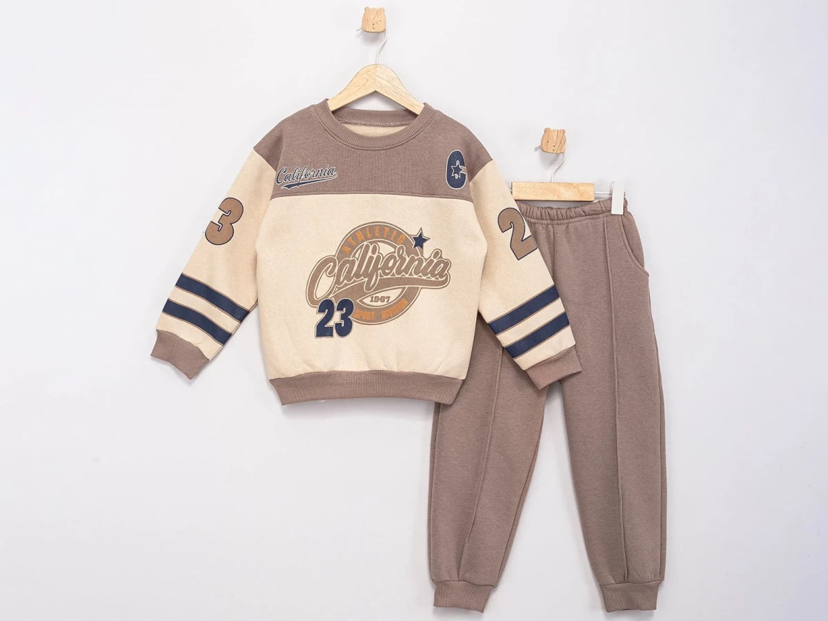 California Print 3-Thread Fleece Boys' Set - Feely Kids - by Peralane