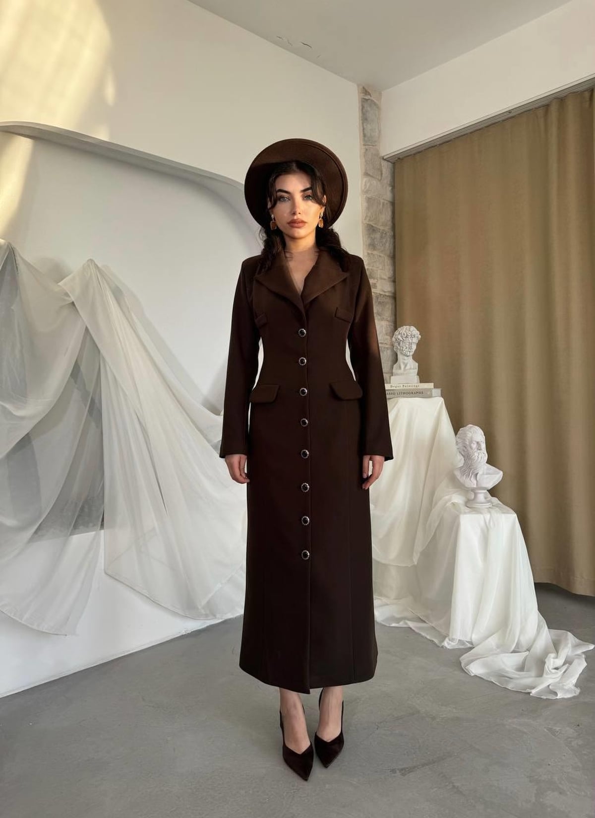 Womens Brown Blazer Dress - Etika - by Peralane - photo 8