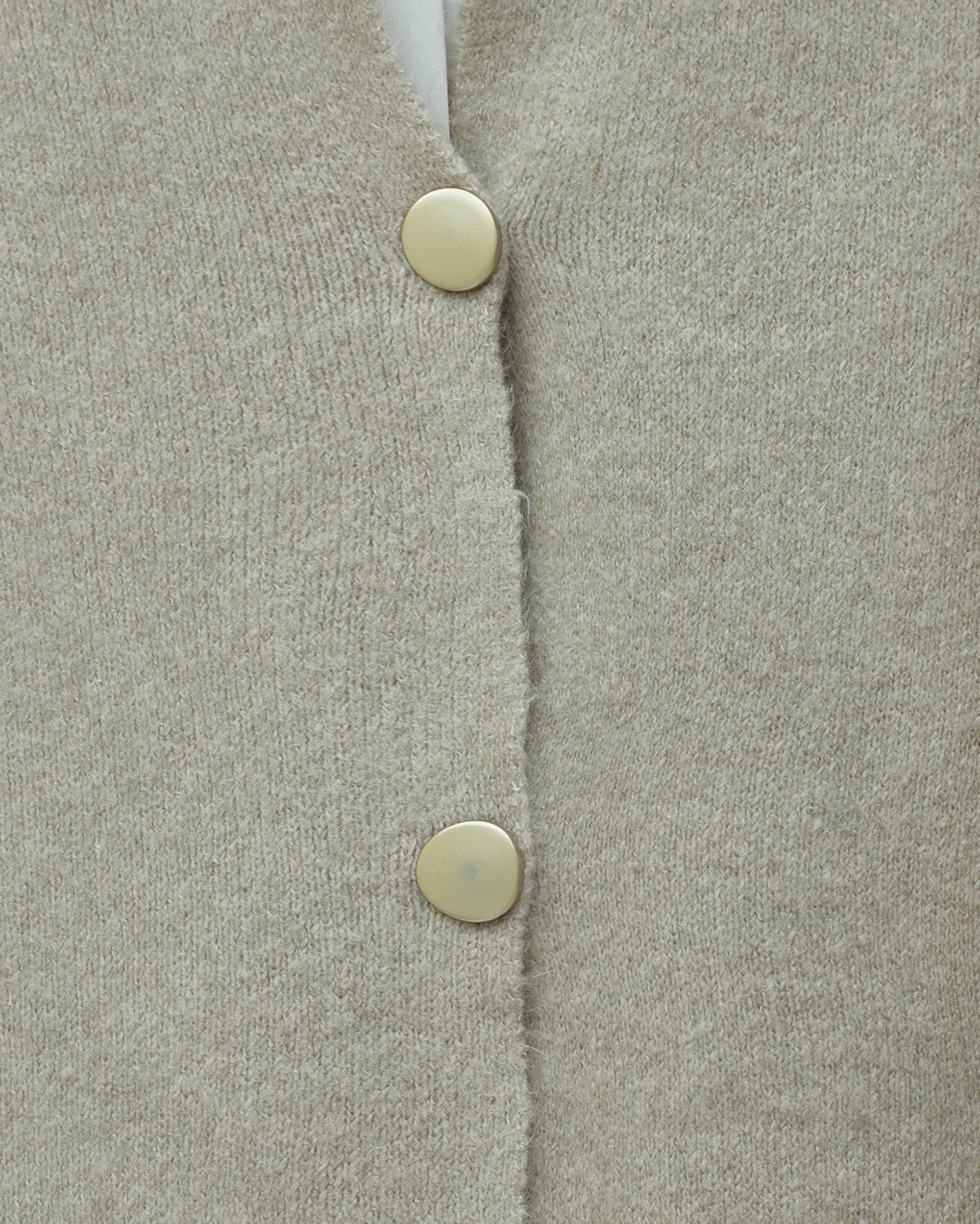 Button-Front Double-Pocket Soft Knit Cardigan - Stone - Podyumplus - by Peralane - photo 4