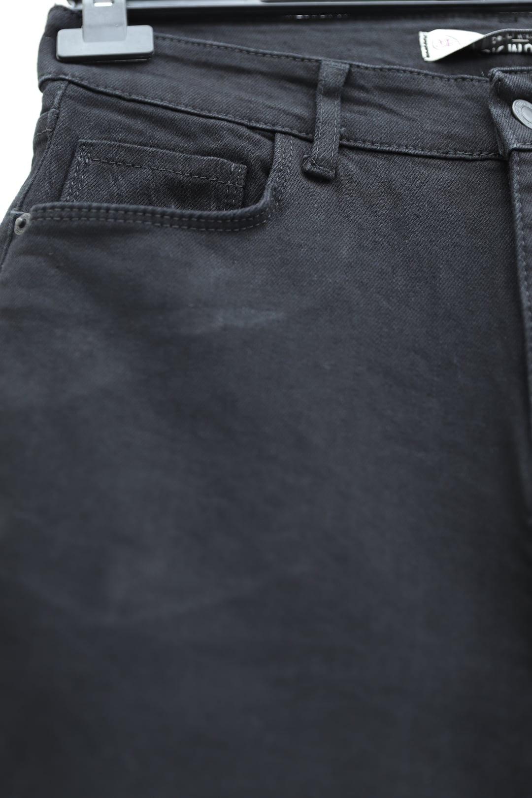 High-Waisted Straight-Leg Pocket Jeans - Black - Podyumplus - by Peralane - photo 4