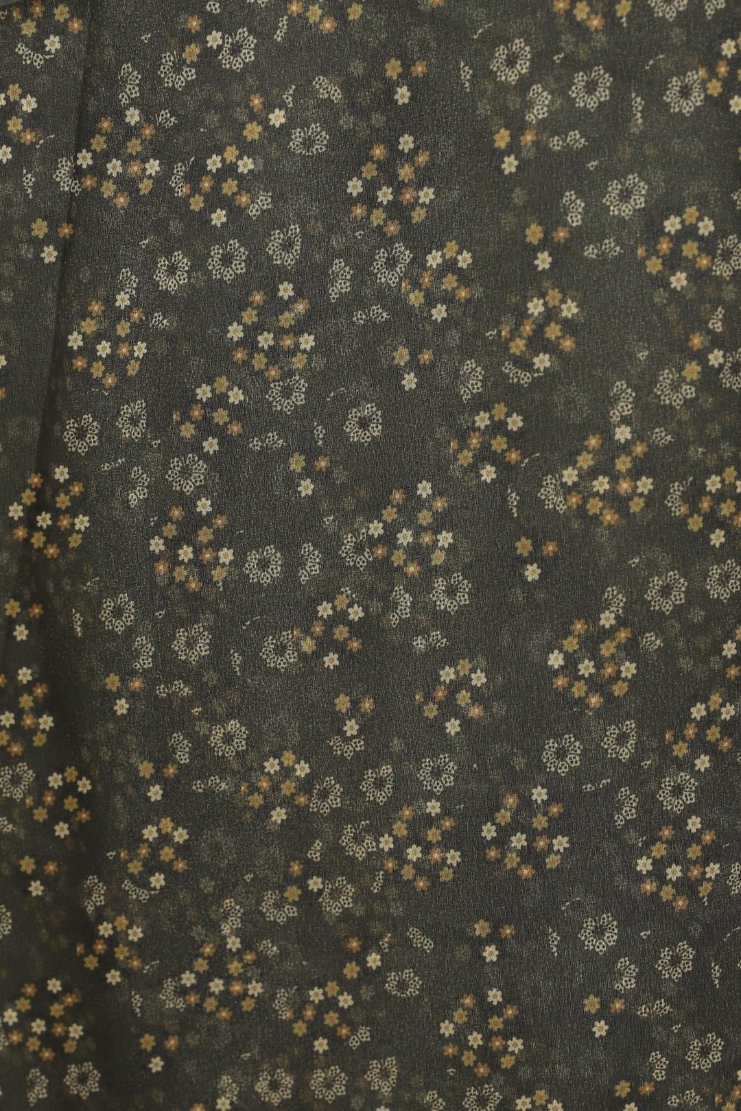 Dark Brown Floral Print Voile Shawl - Podyumplus - by Peralane - photo 3
