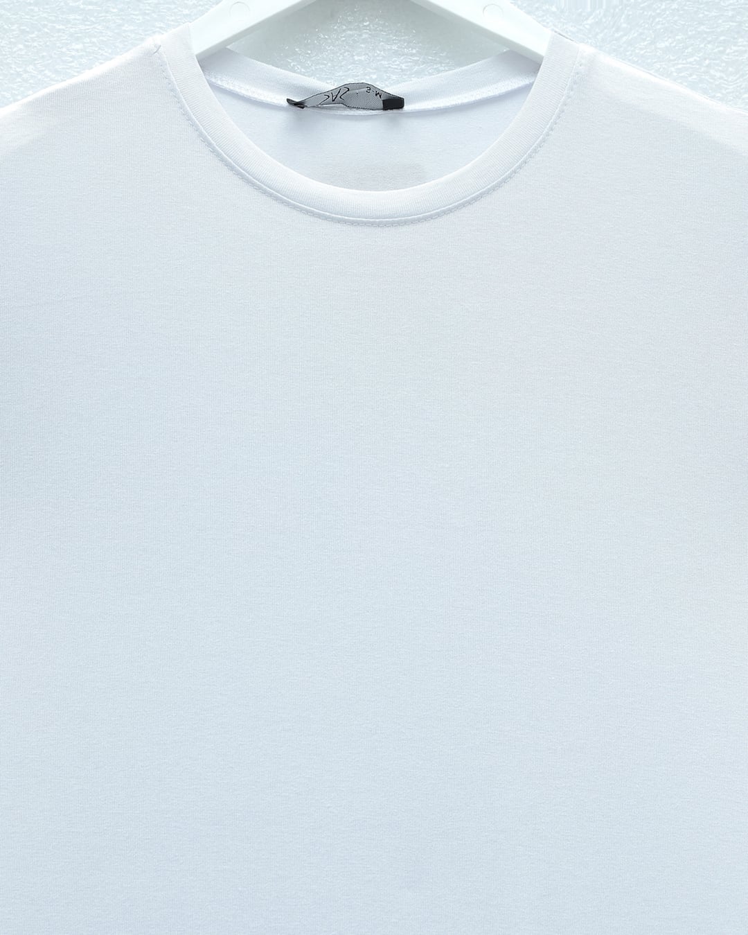 Crew Neck Short Sleeve Jersey Top - White - Podyumplus - by Peralane - photo 4