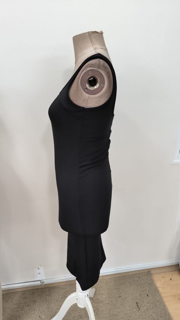 Women's Sleeveless Square Neck Slit Mini Dress - Black - Janes - by Peralane - photo 7