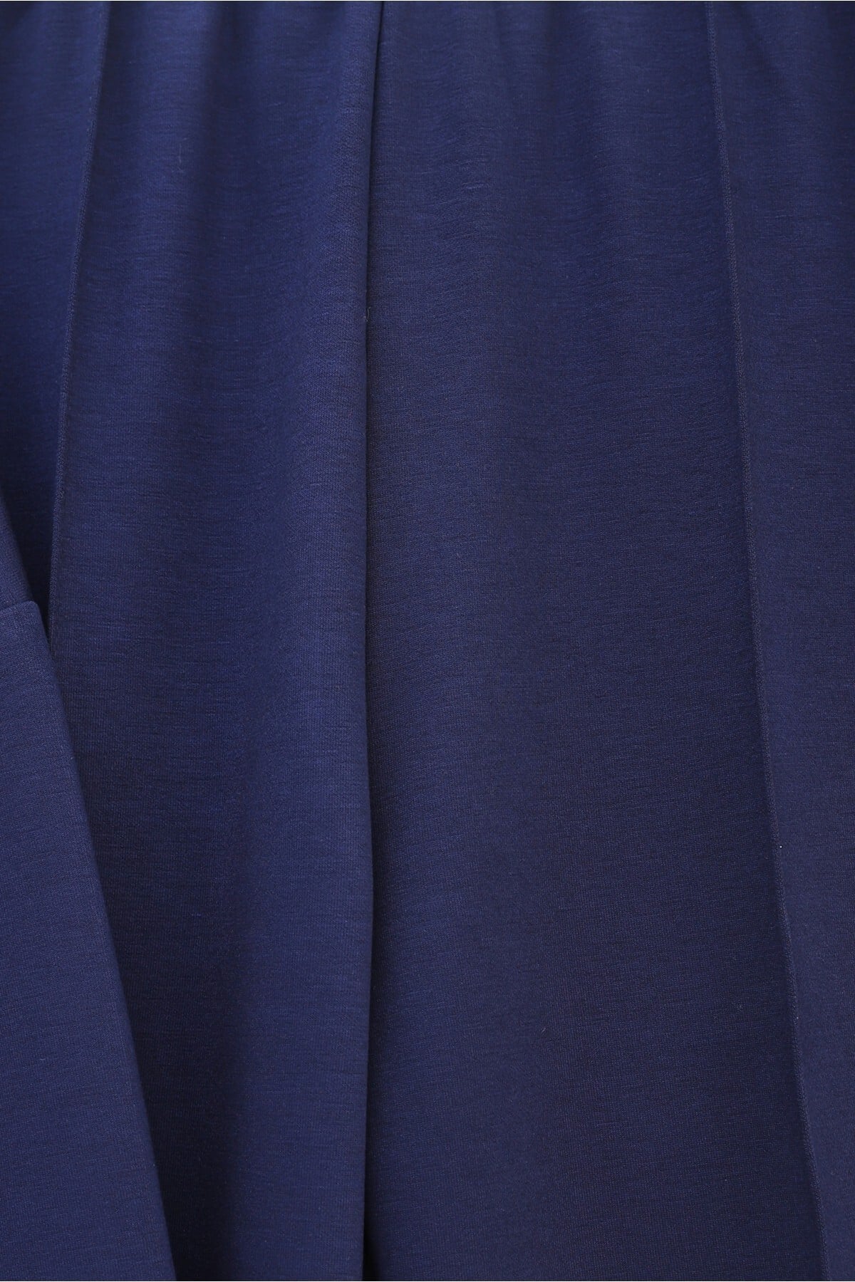 Navy Knit Tracksuit Set with Side Slit Sweatshirt and High-Waist Wide-Leg Trousers - Podyumplus - by Peralane - photo 6