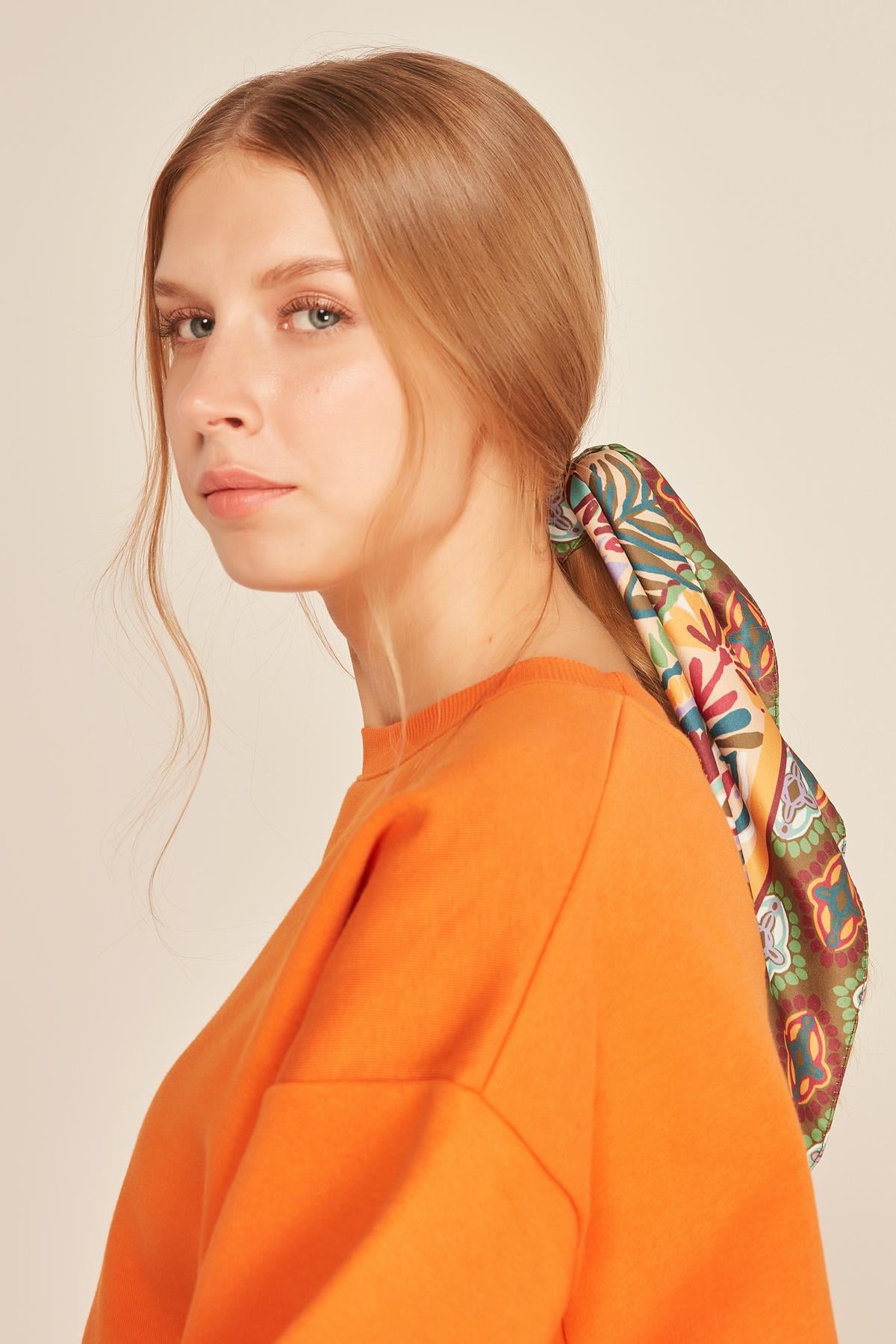 Ethnic Print Satin Bandana Scarf 50x50 cm - Nesvay - by Peralane - photo 2