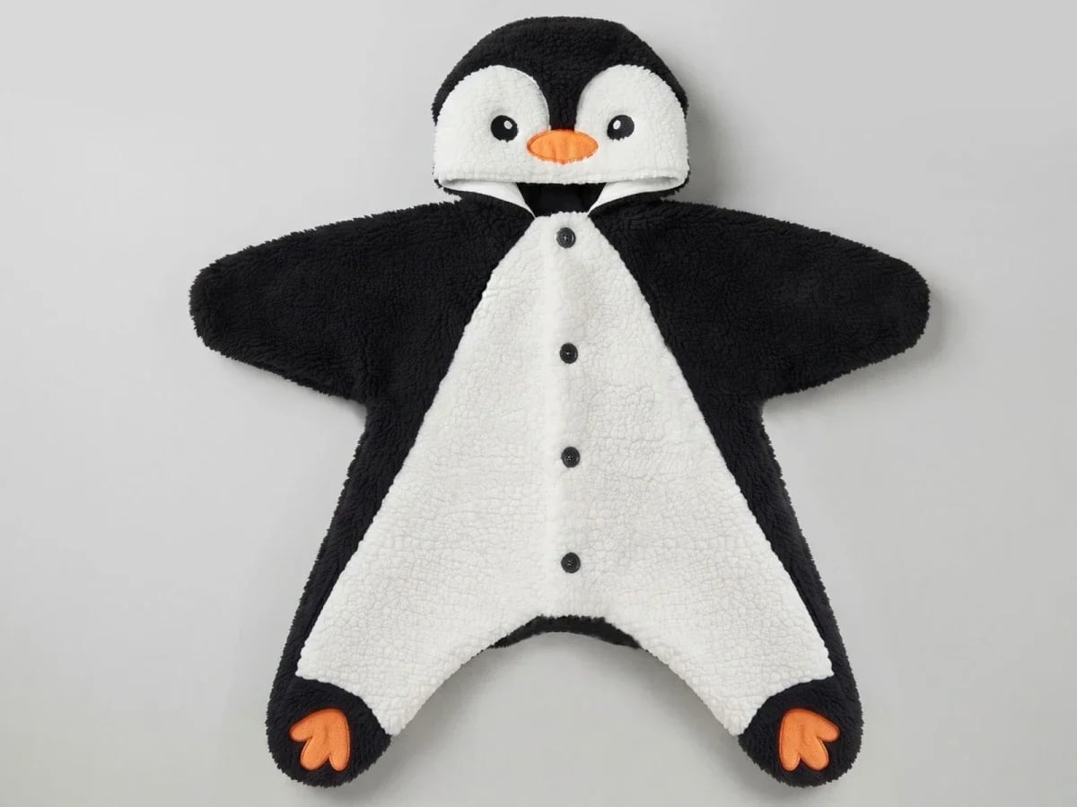Penguin Embroidered Welsoft Unisex Baby Romper - 3 Pack - Cayzen - by Peralane