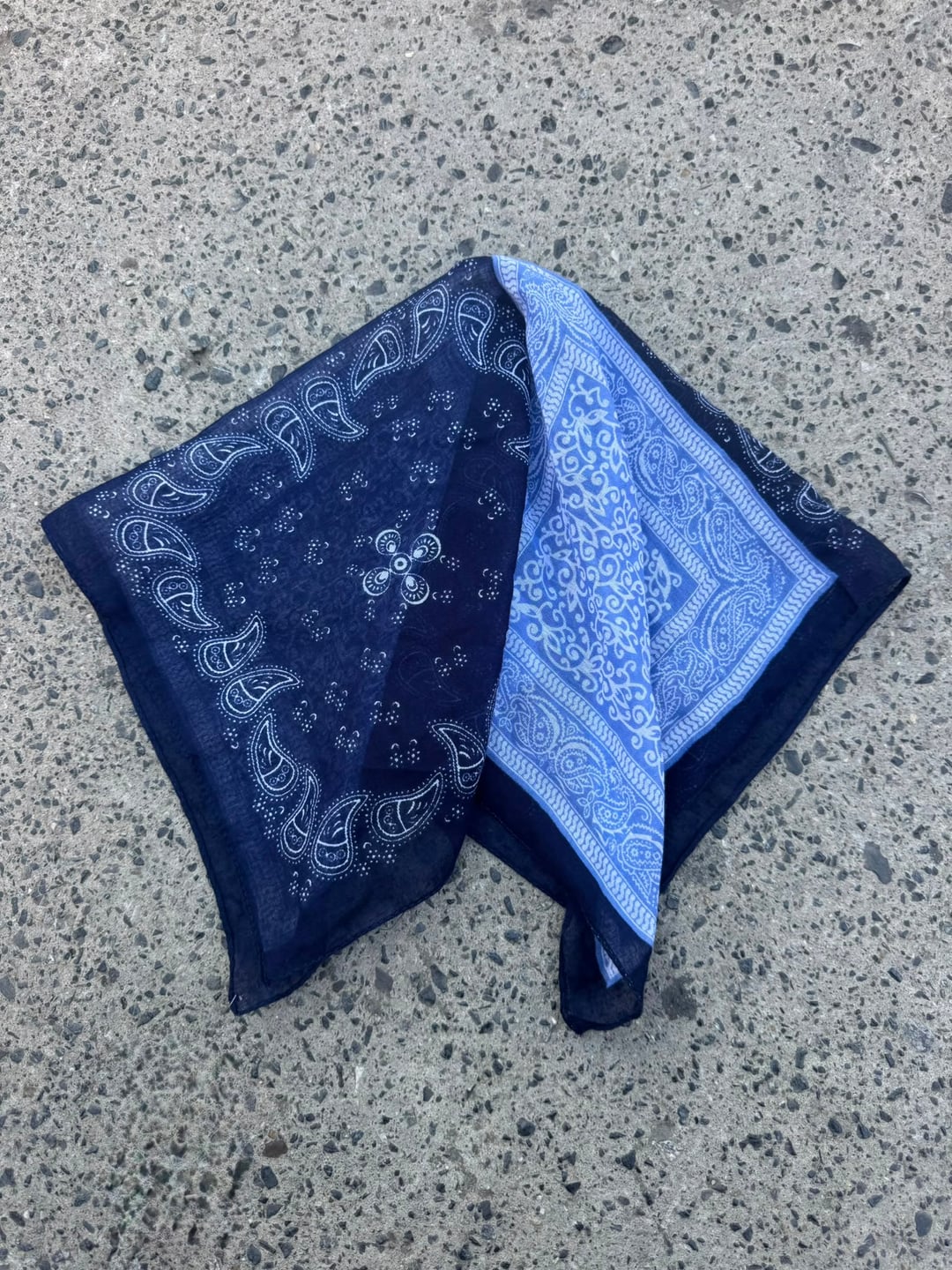Blue Paisley Square Scarf 50x50 cm - Nesvay - by Peralane - photo 4