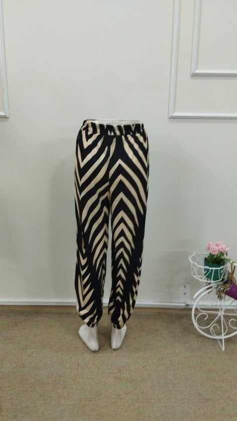Women's High-Waist Drawstring Patterned Suprem Pant - Janes - by Peralane - photo 6