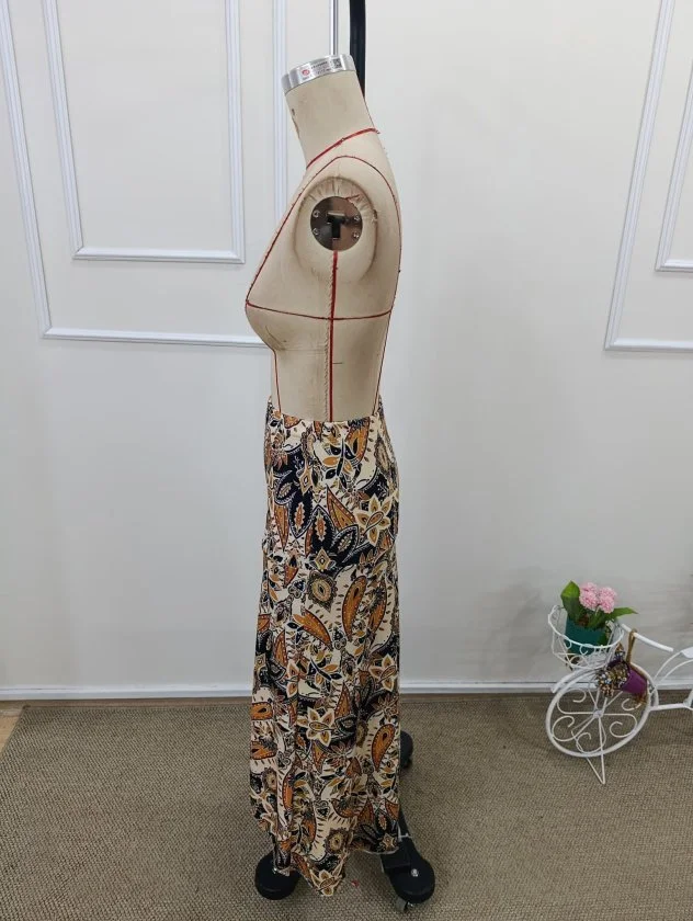 Women's High-Waist Floral Print Asymmetric Front Long Suprem Skirt - Janes - by Peralane - photo 4