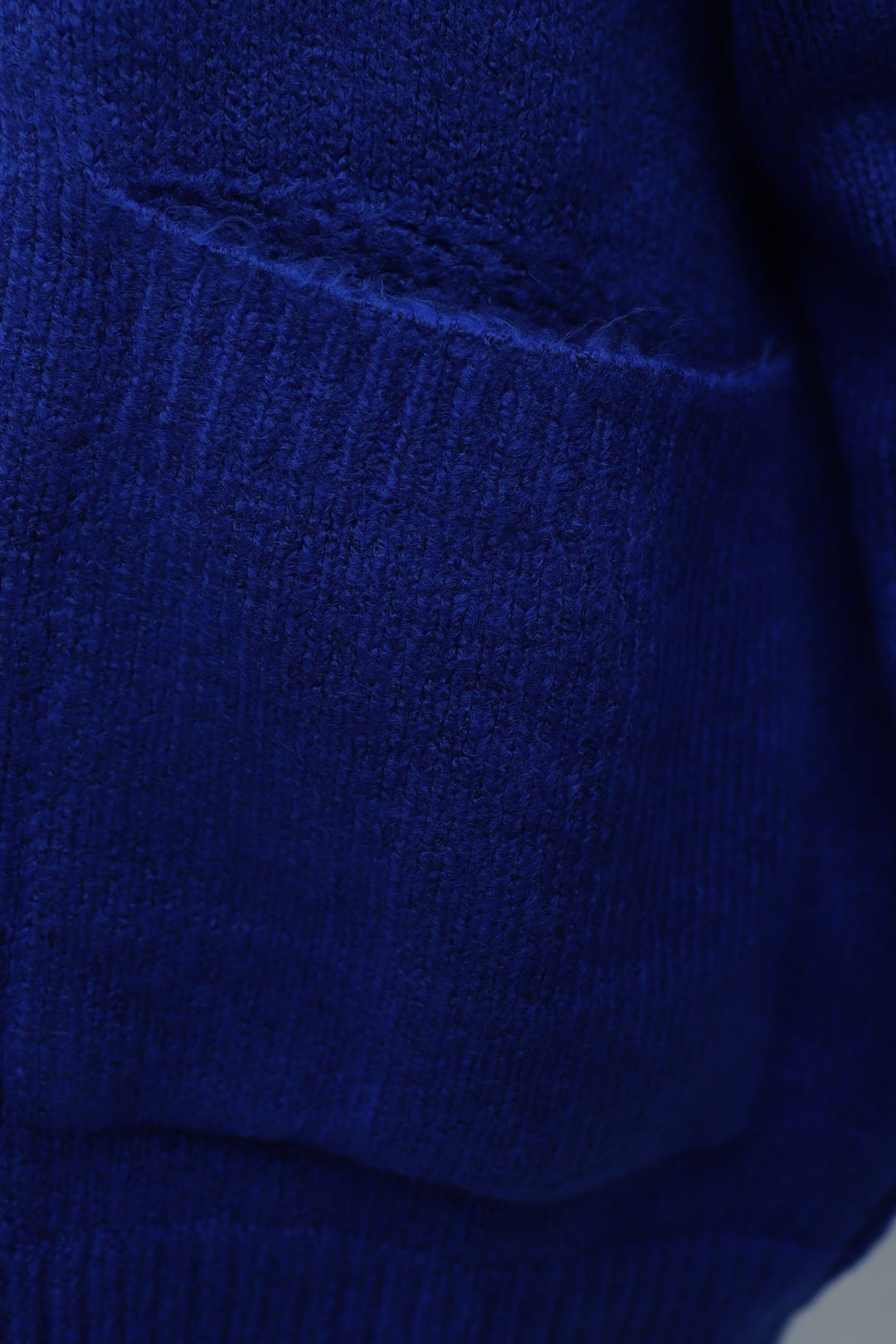 Buttoned Double-Pocket Slouchy Knit Cardigan - Saks Blue - Podyumplus - by Peralane - photo 8
