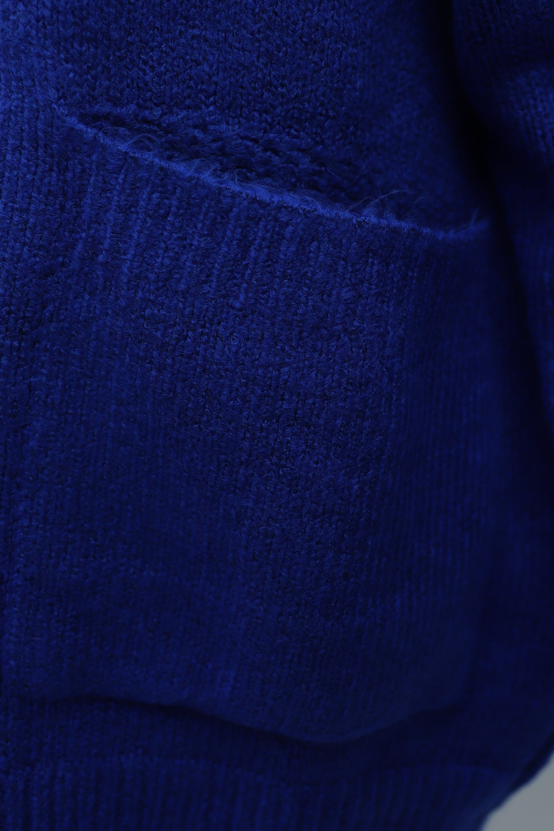 Buttoned Double-Pocket Slouchy Knit Cardigan - Saks Blue - Podyumplus - by Peralane - photo 8