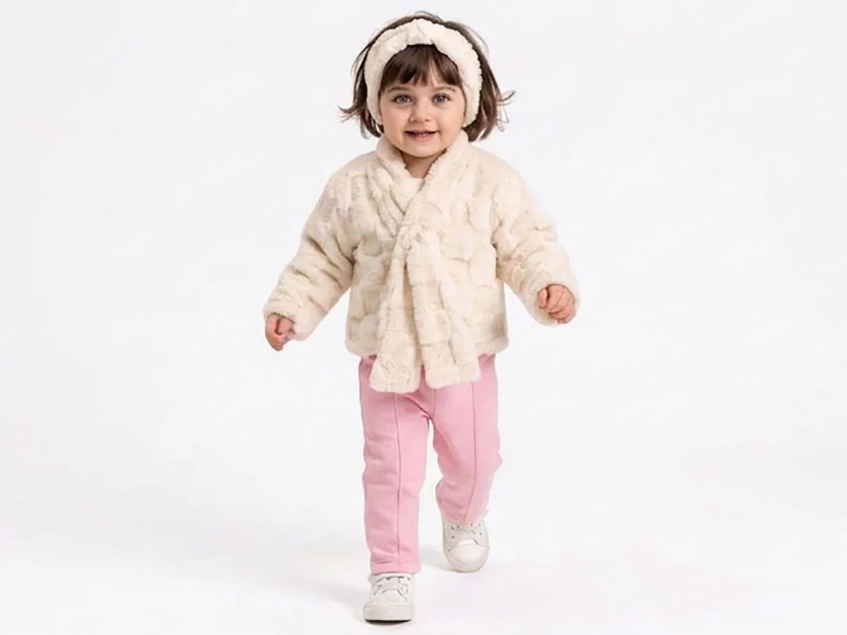 Bandana Detail 3-Piece Girl Set - Light Pink - Elci Baby - by Peralane