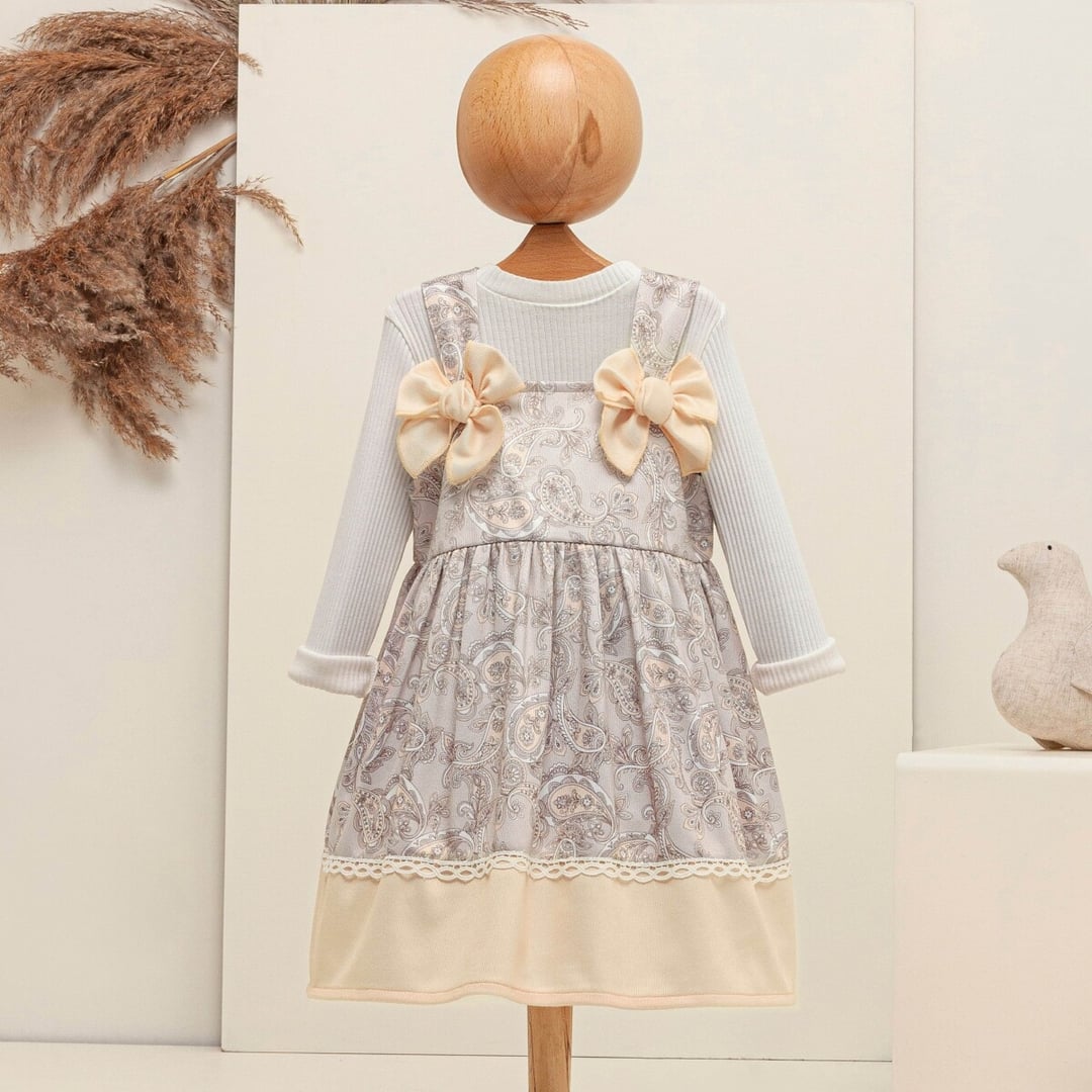 Girls' Pinafore Dress and Top Set (4-Pack, 6-18M) - Babymuz - by Peralane