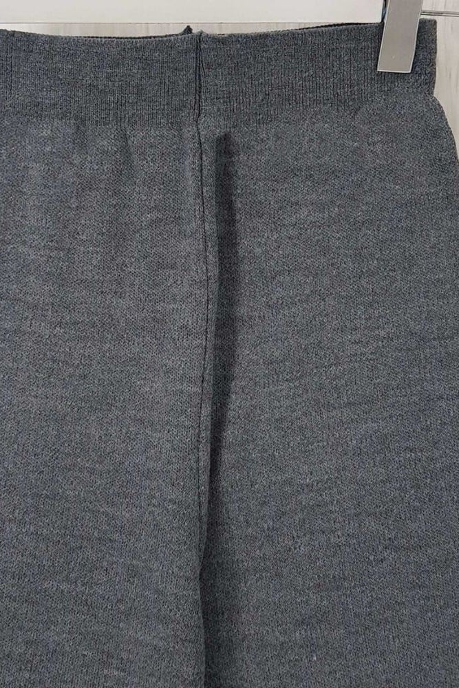 Relaxed Fit Knit Lounge Trousers - Dark Grey - Podyumplus - by Peralane - photo 6