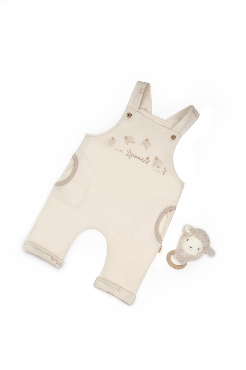 Baby Romper with Sheep Print - Pack of 5 - Babycosy - by Peralane