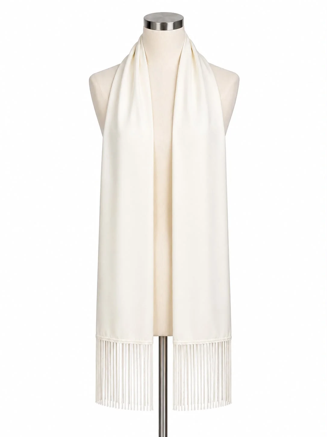 Ecru Fringed Shawl Scarf 170x16 cm - Nesvay - by Peralane - photo 4