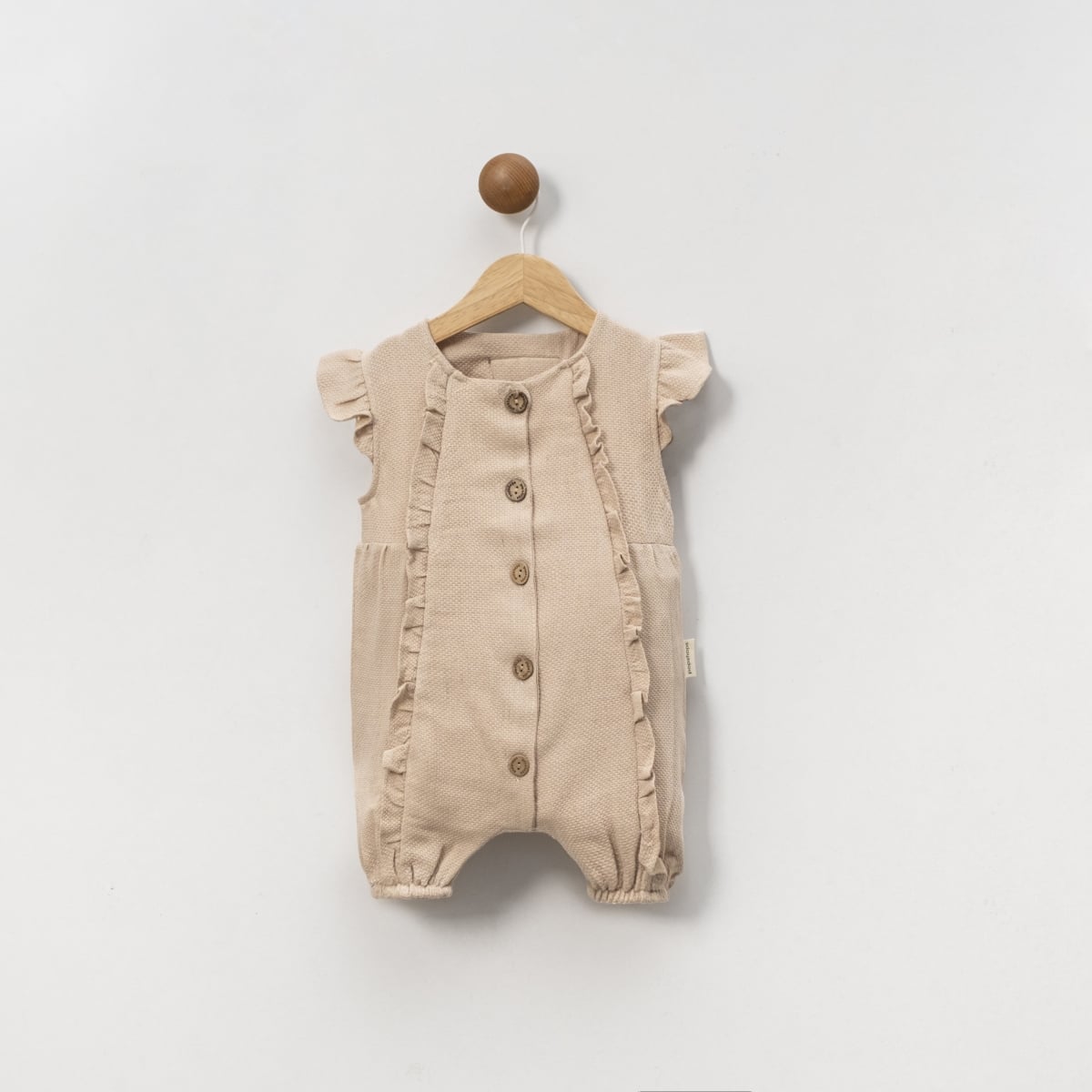 Ruffled Baby Romper - Beige - Popshops - by Peralane
