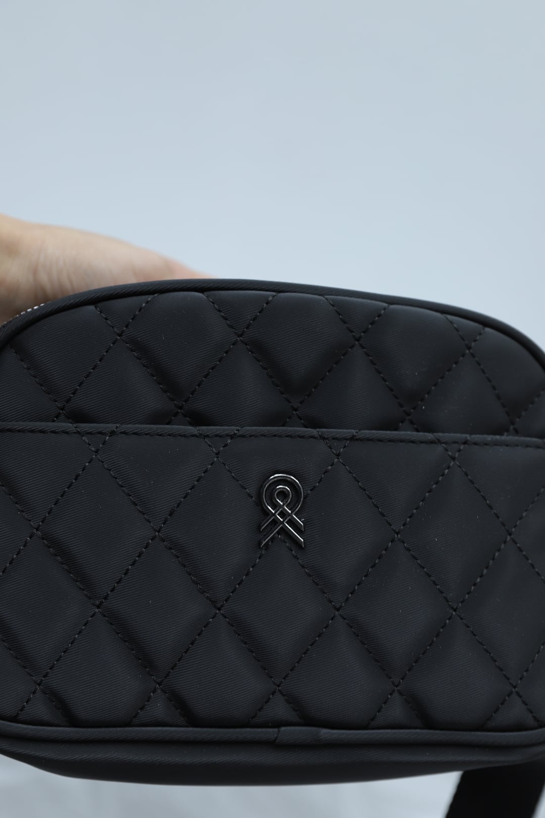3-Compartment Zippered Quilted Crossbody Bag - Black - Podyumplus - by Peralane - photo 4