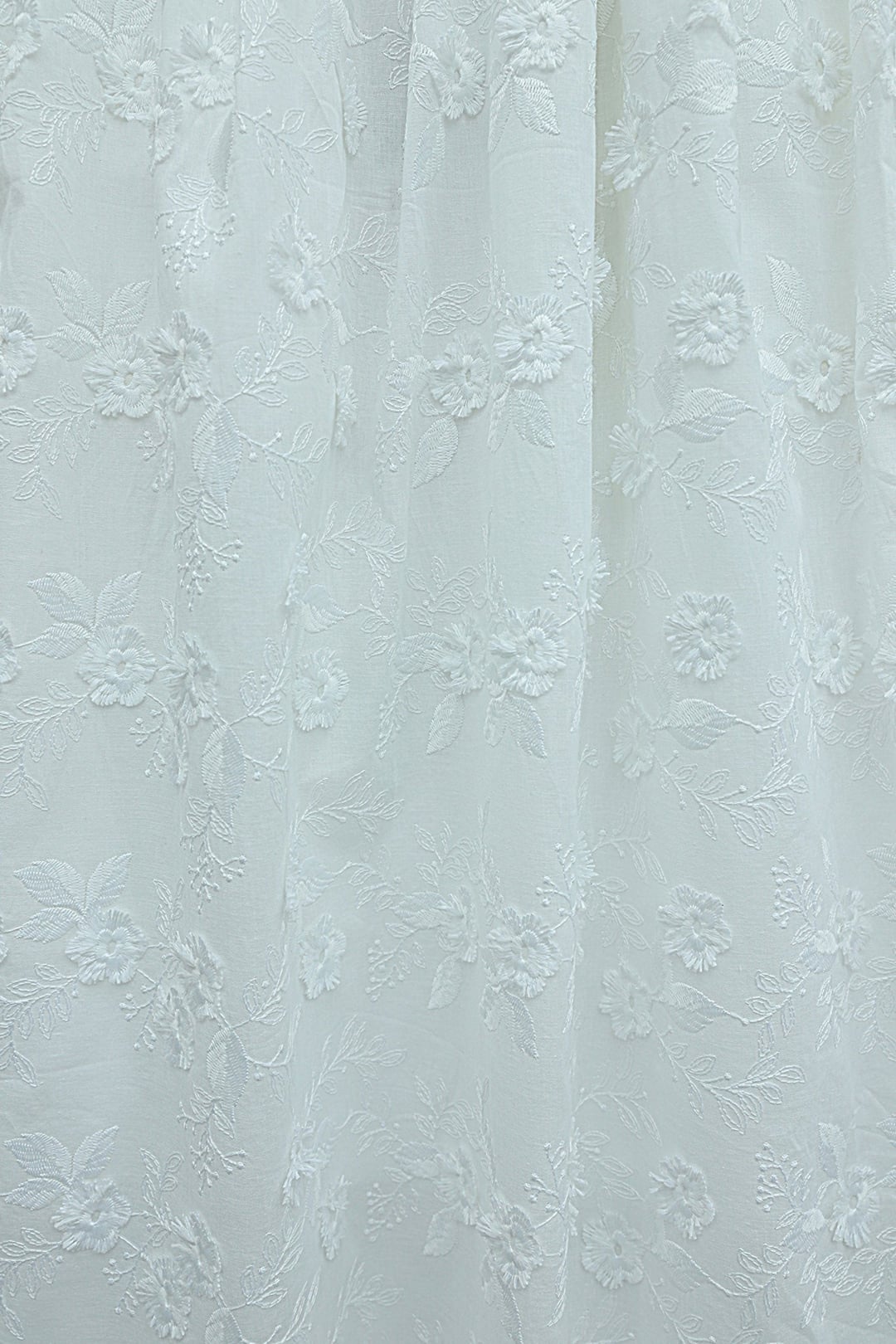 Elasticated Waist Flounced Lined Linen Look Skirt - Ecru - Podyumplus - by Peralane - photo 5