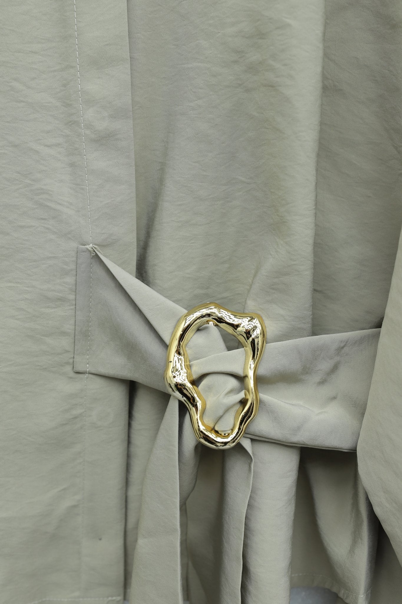 Light Beige Two-Piece Modest Set with Blouse and Pleated Skirt - Podyumplus - by Peralane - photo 7