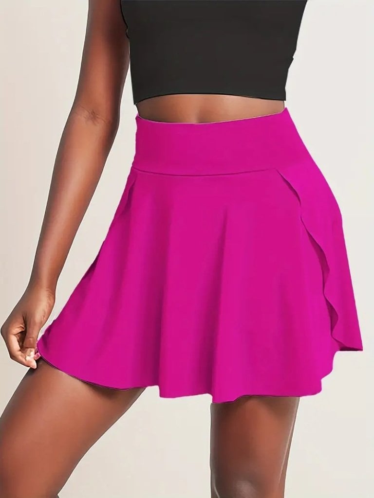 Women's High-Waist Pleated Tennis Skirt with Pockets and Built-In Shorts - Janes - by Peralane - photo 9