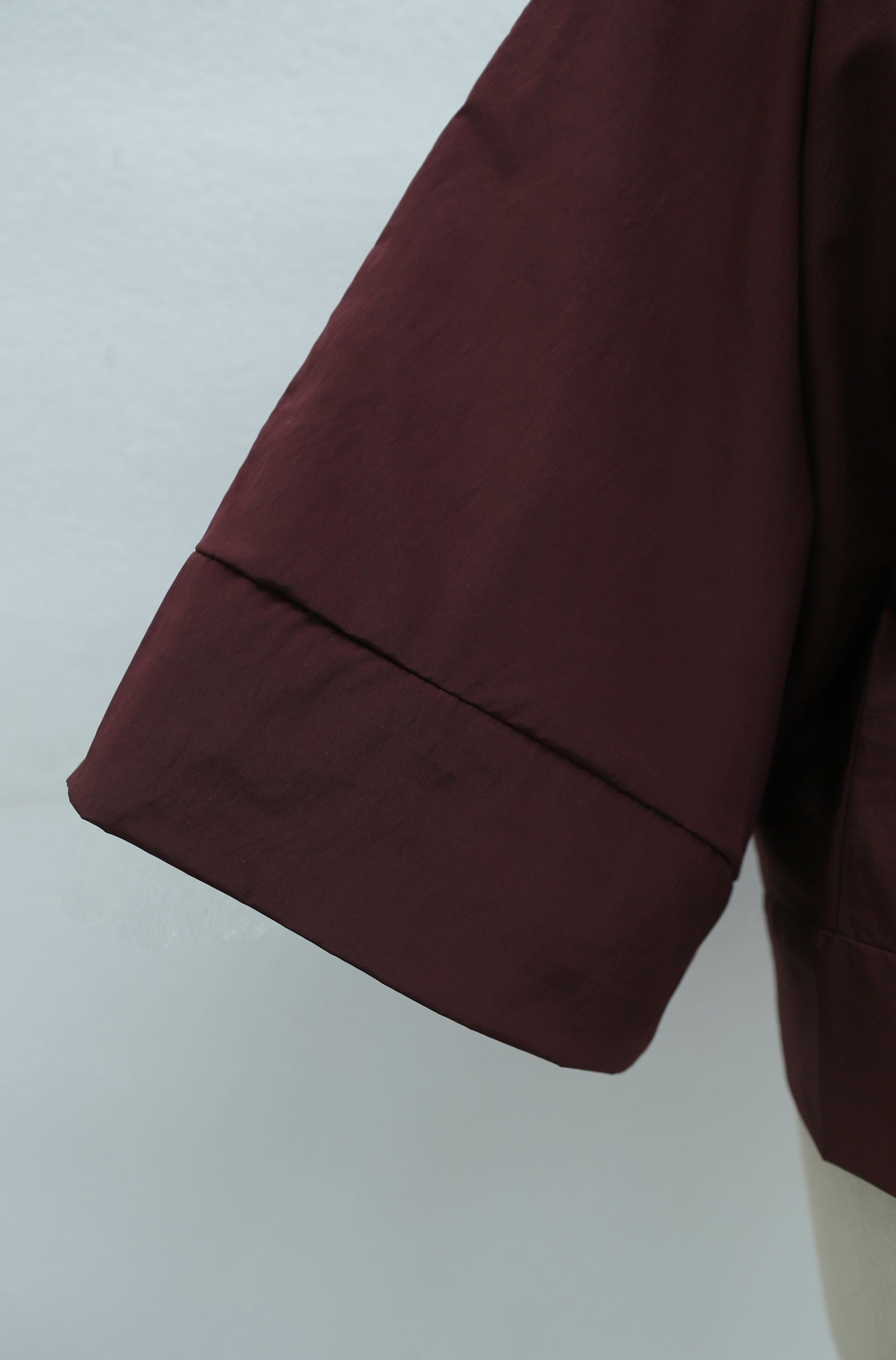 Chinese Knot Closure Mandarin Collar Parachute Kimono - Wine - Podyumplus - by Peralane - photo 11