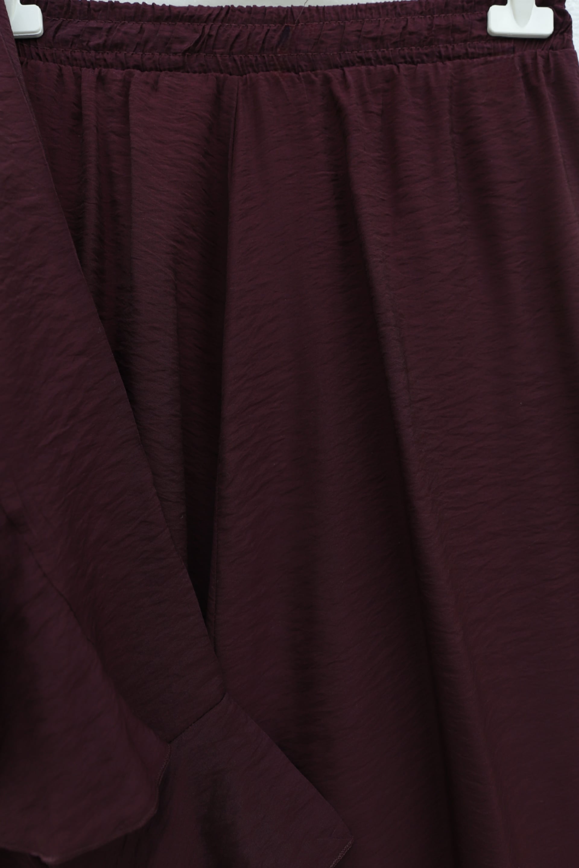Ruffle Tie Detail Lined Tulle Modal Two-Piece Set - Plum - Podyumplus - by Peralane - photo 6