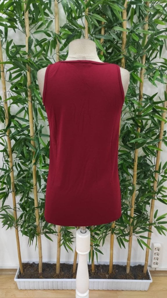 Women's Sleeveless Round Neck Lace Detail Viscose Blouse - Janes - by Peralane - photo 6