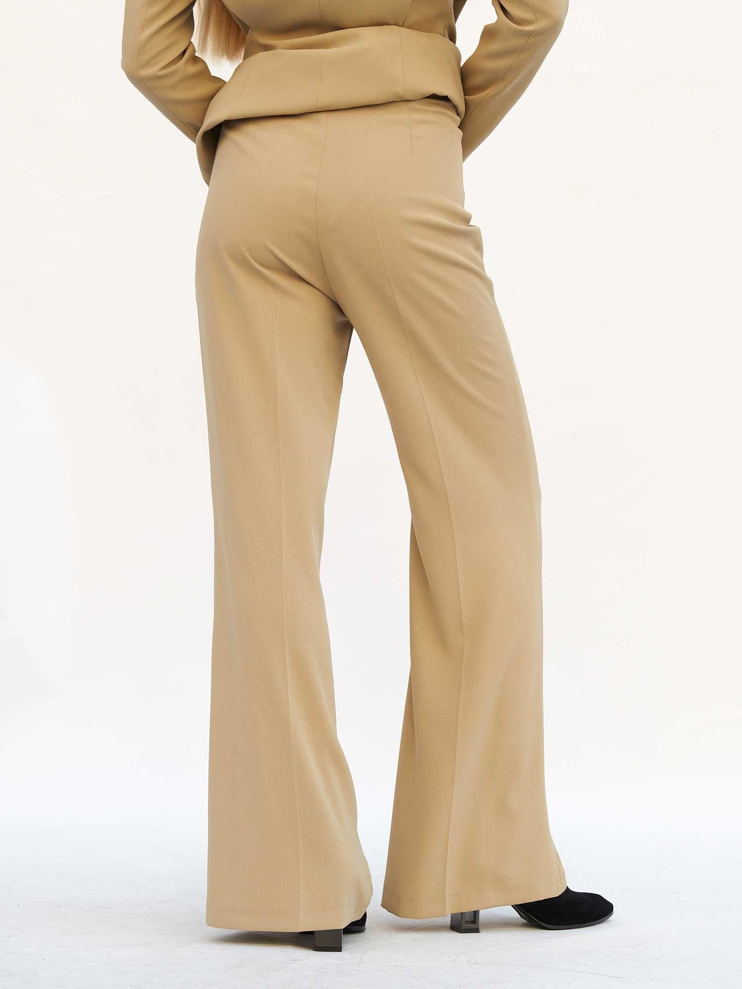 Minimal Side Zip Detail Women's Trousers in Light Green - Lefon - by Peralane - photo 3
