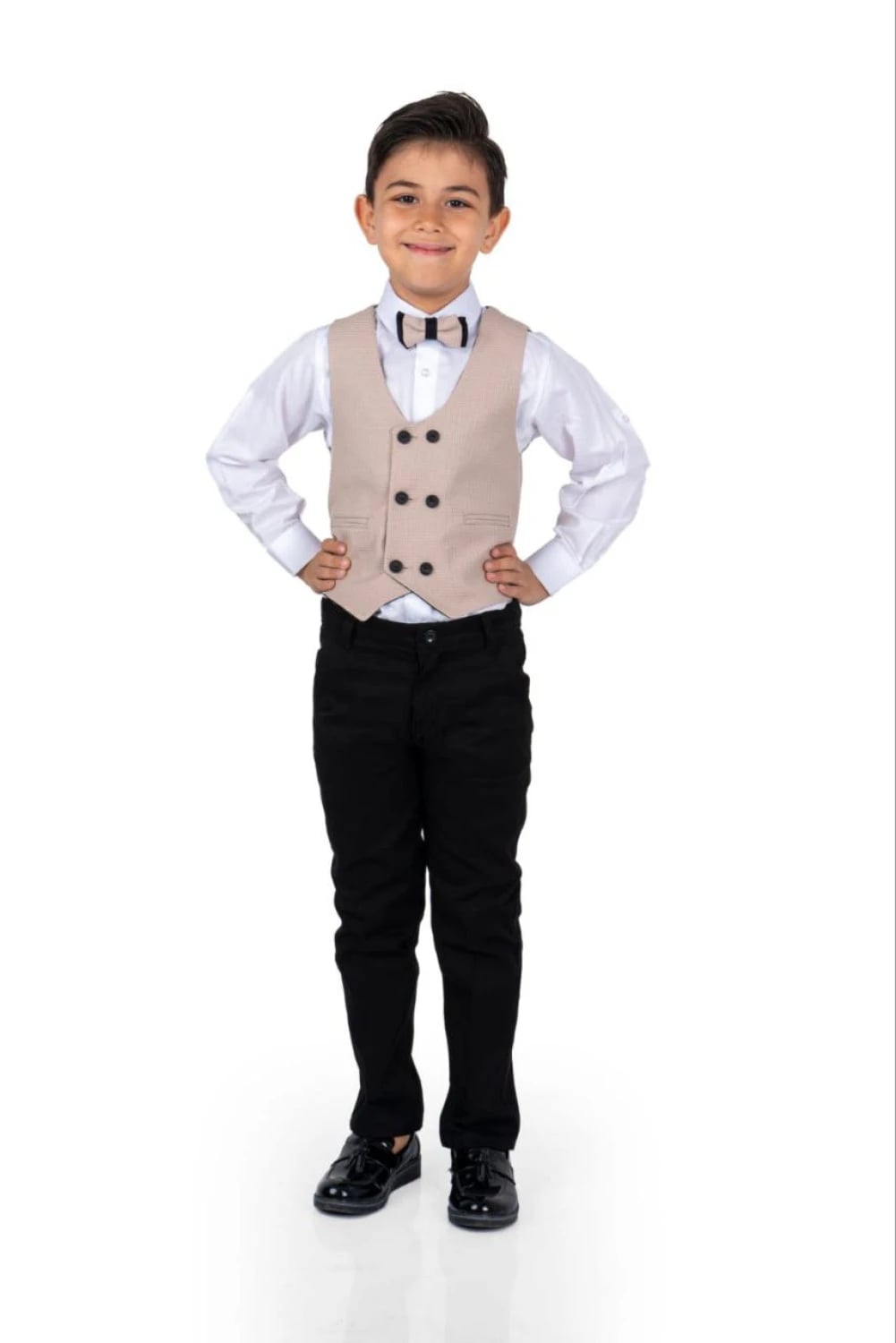Matrix 4-Piece Boys' Casual Suit Set with Waistcoat - 5303 - Terry - by Peralane