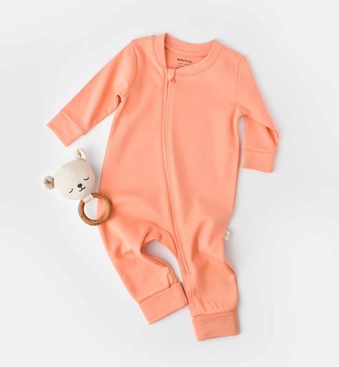 Baby Cosy Organic Cotton Zip-Up Footie for Babies - Babycosy - by Peralane