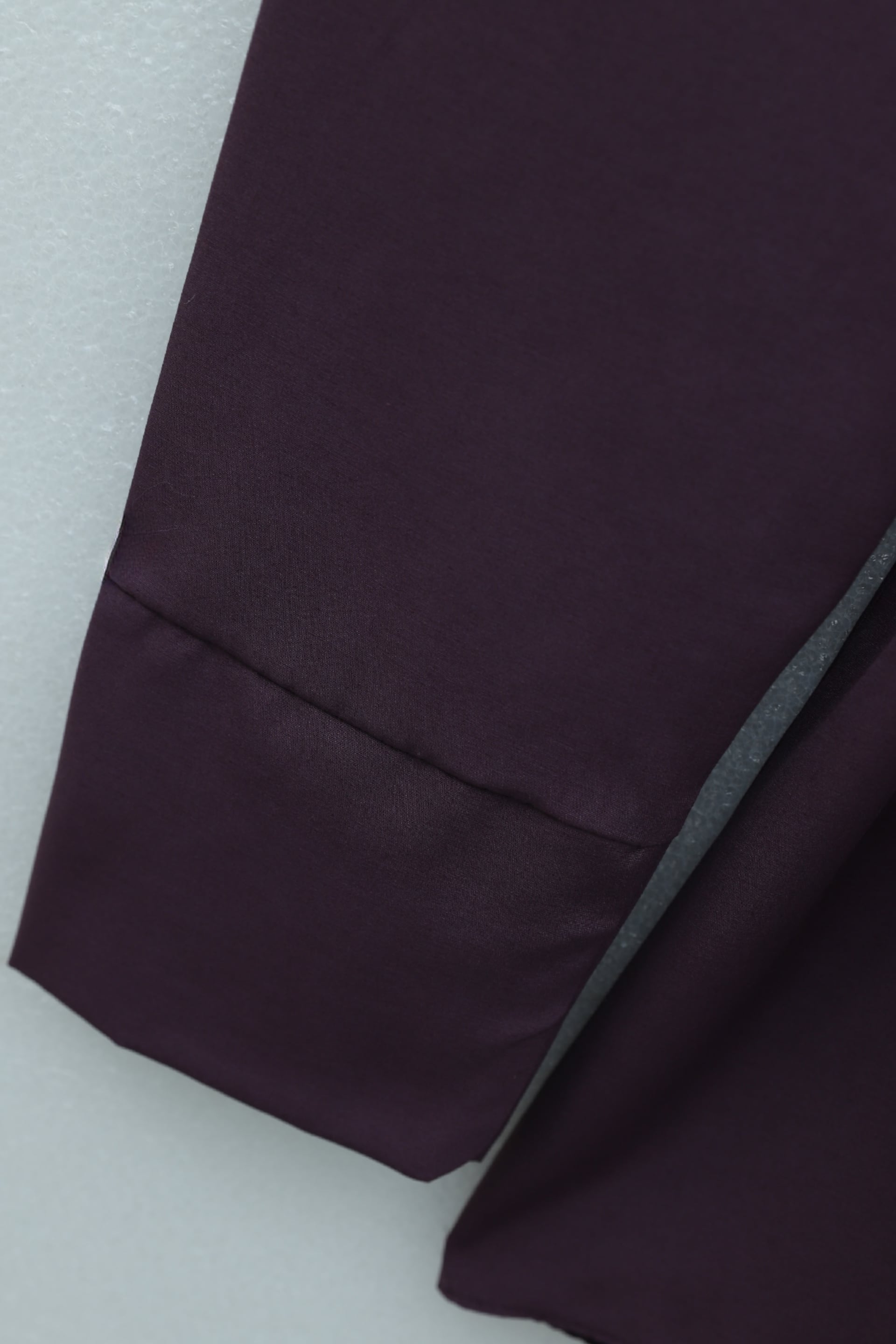 Belted Double Cuff Poplin Tunic - Deep Plum - Podyumplus - by Peralane - photo 9
