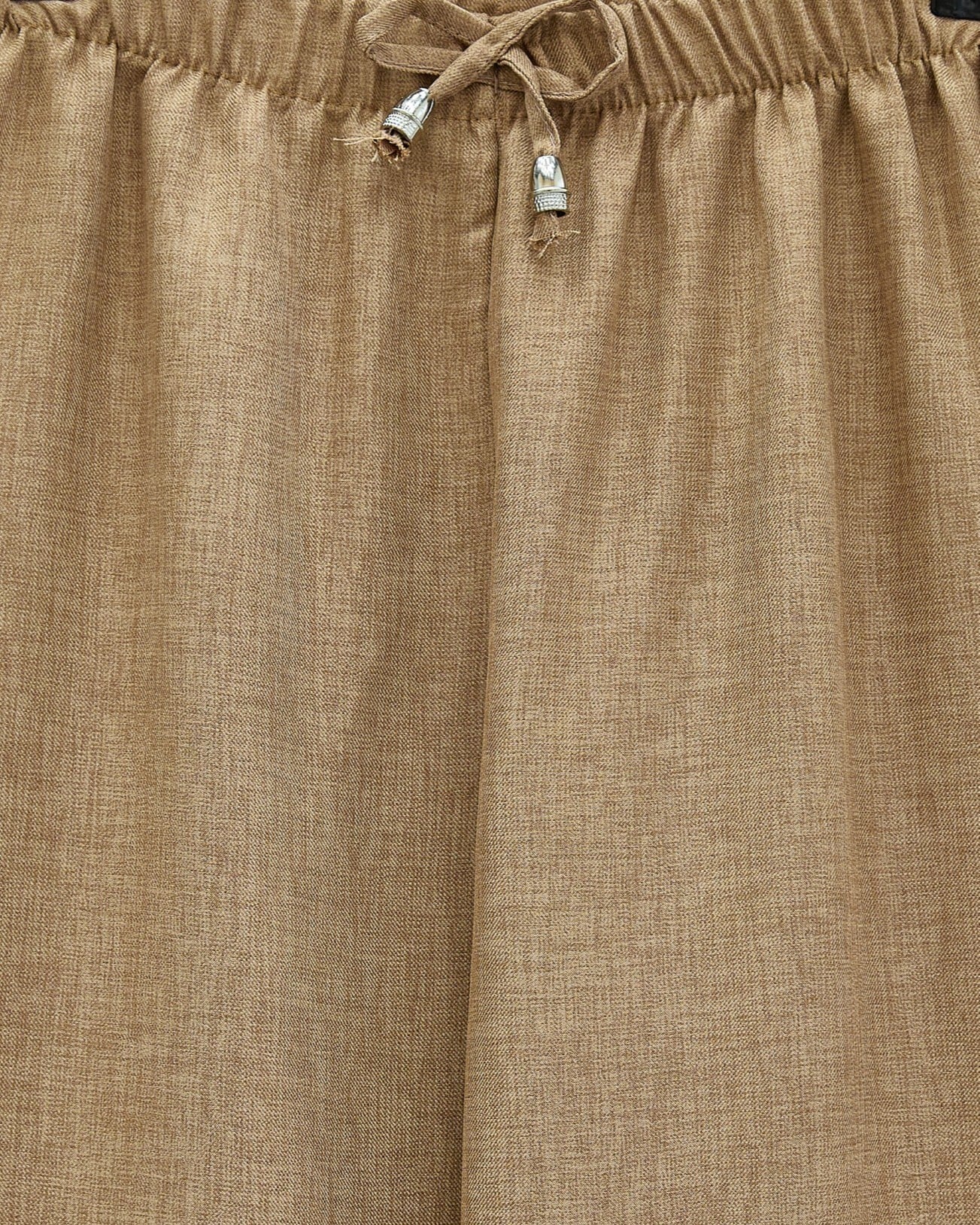 Sofia Linen-Look Drawstring Wide-Leg Trousers - Cinnamon - Podyumplus - by Peralane - photo 7