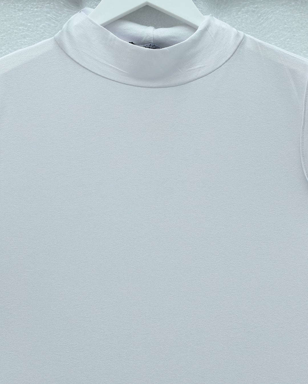 White High Neck Sleeveless Knit Top for Women - Podyumplus - by Peralane - photo 3