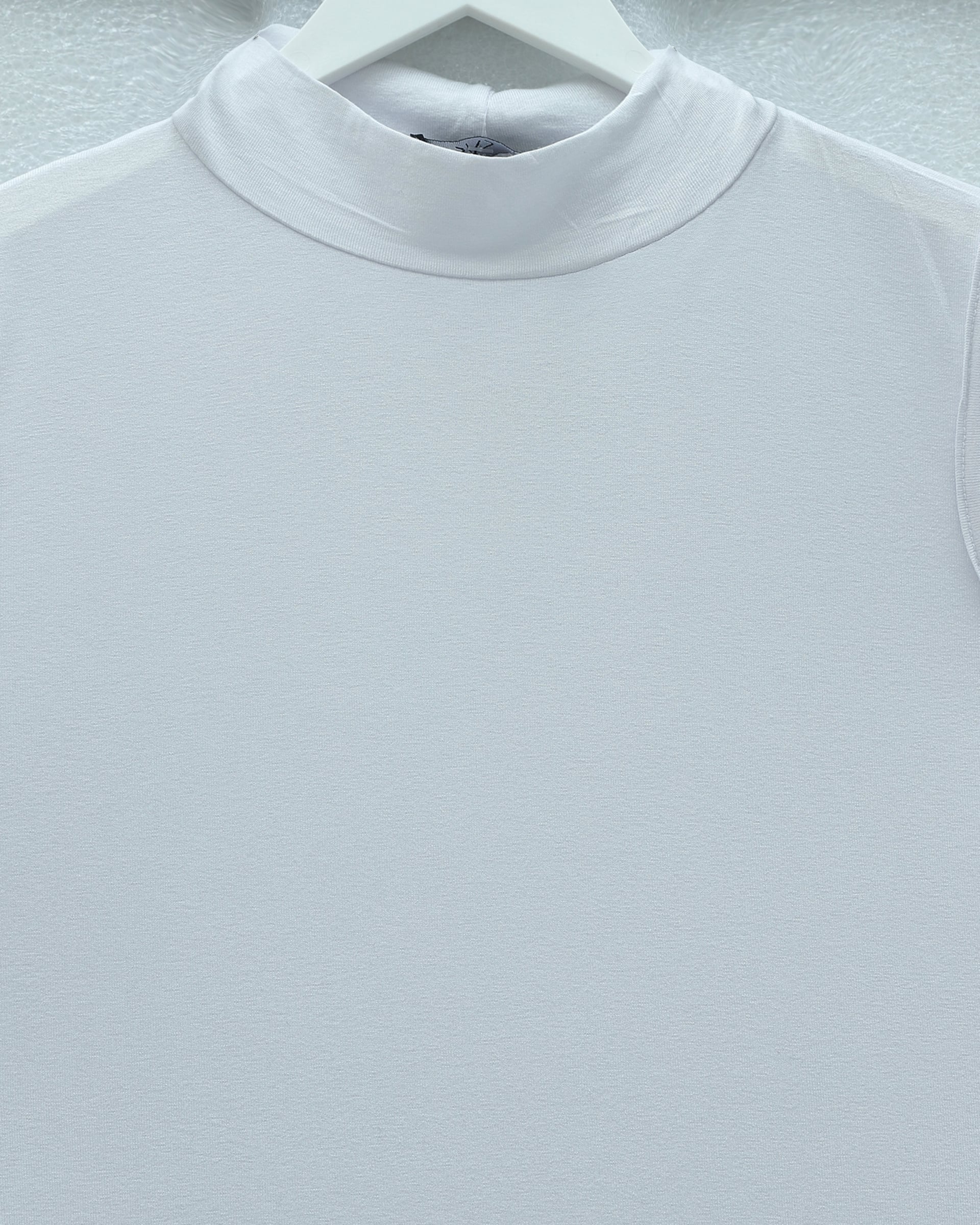 White High Neck Sleeveless Knit Top for Women - Podyumplus - by Peralane - photo 3