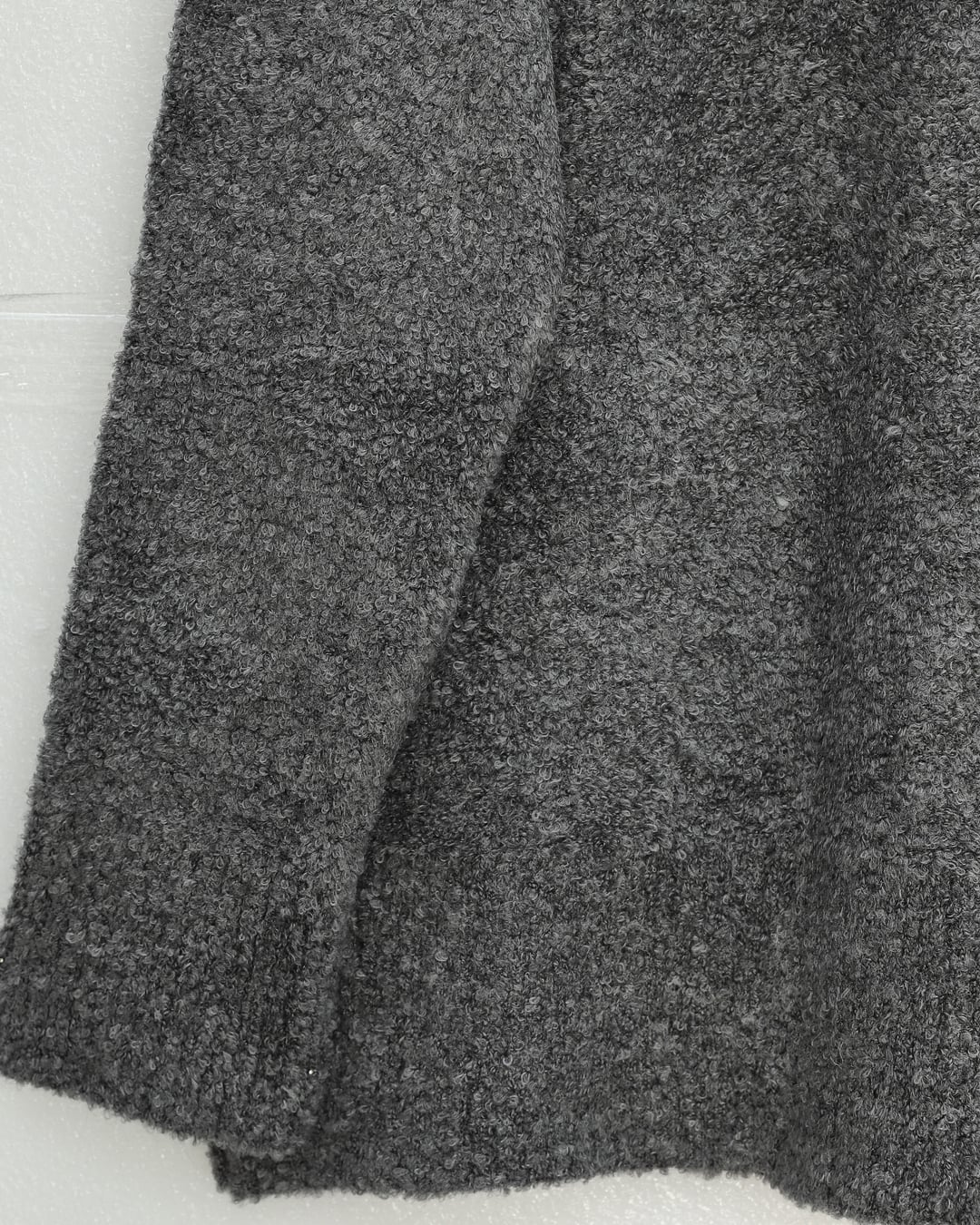 Round Neck Relaxed Soft Knit Sweater - Smoke - Podyumplus - by Peralane - photo 6