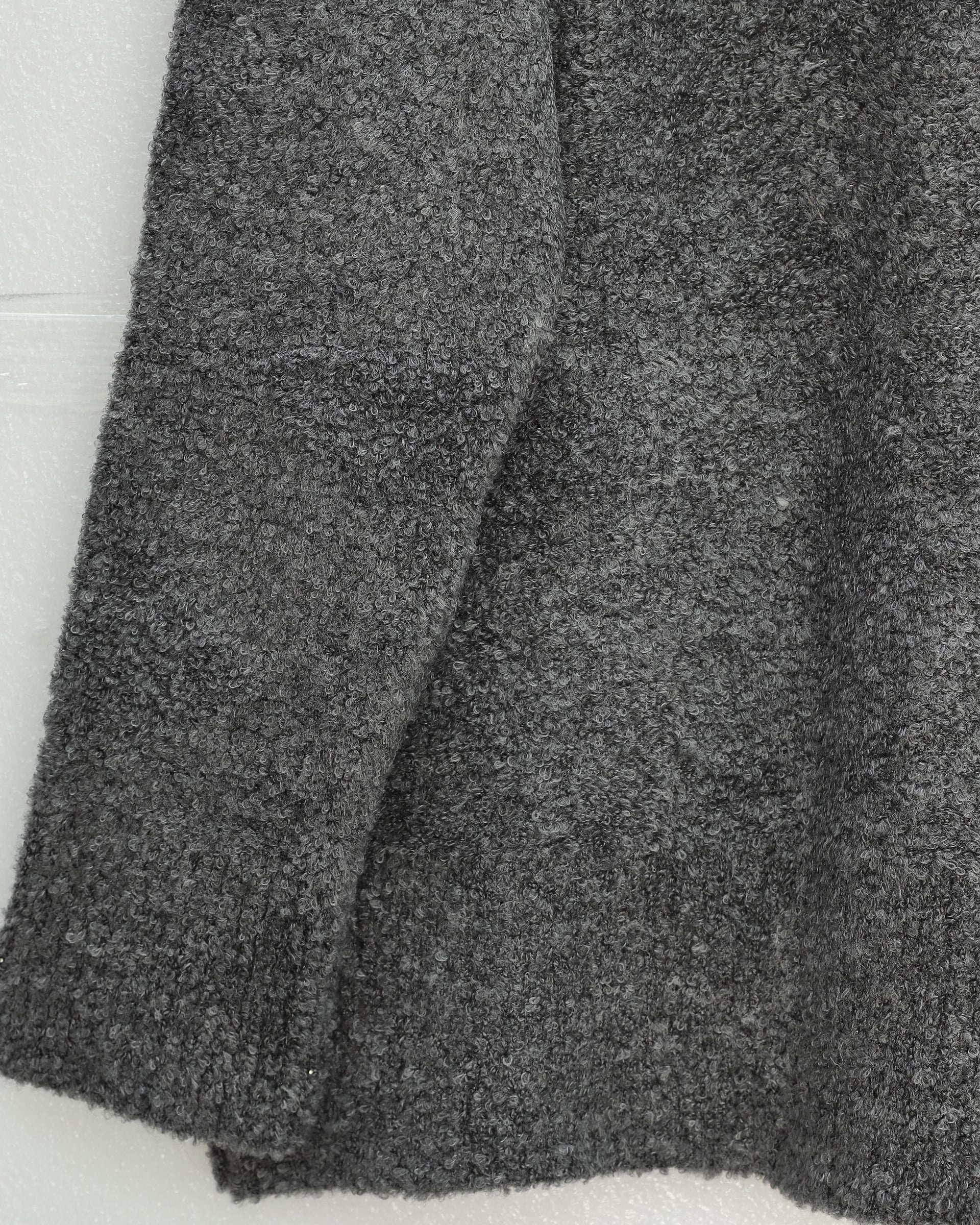 Round Neck Relaxed Soft Knit Sweater - Smoke - Podyumplus - by Peralane - photo 6