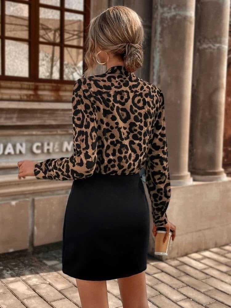 Women's Long Sleeve Wrap Neck Top with Skater Skirt and Imported Crepe Mini Dress - Janes - by Peralane - photo 6