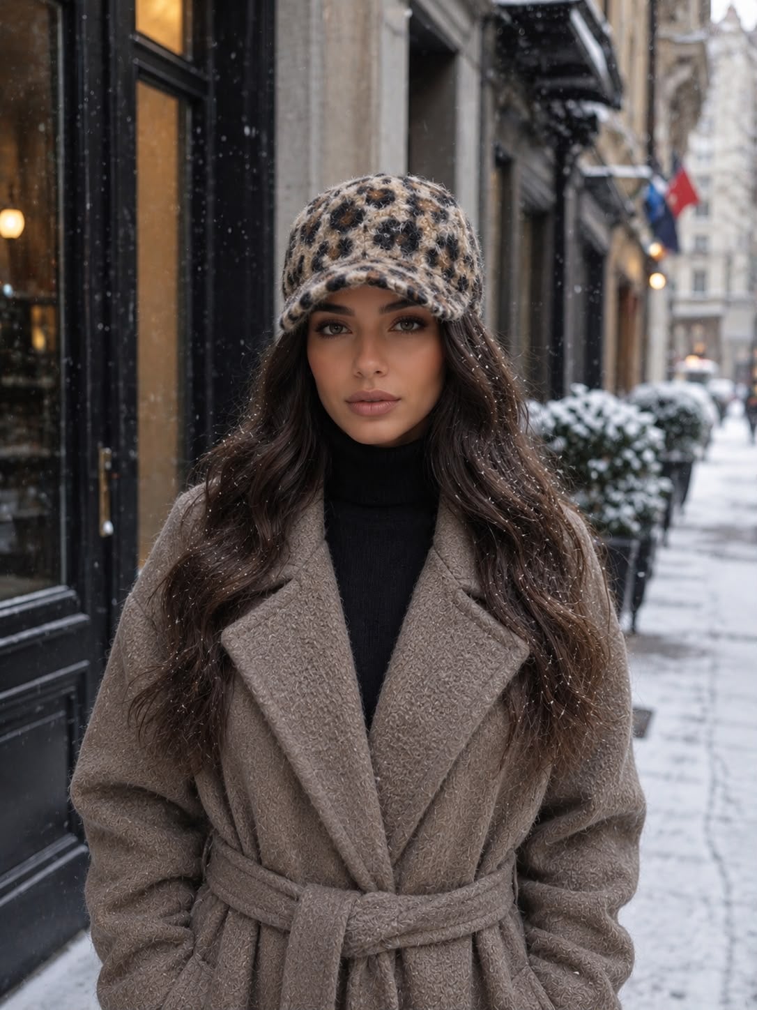 Leopard Print Mink Speckled Baseball Cap for Women and Girls - Nesvay - by Peralane - photo 3