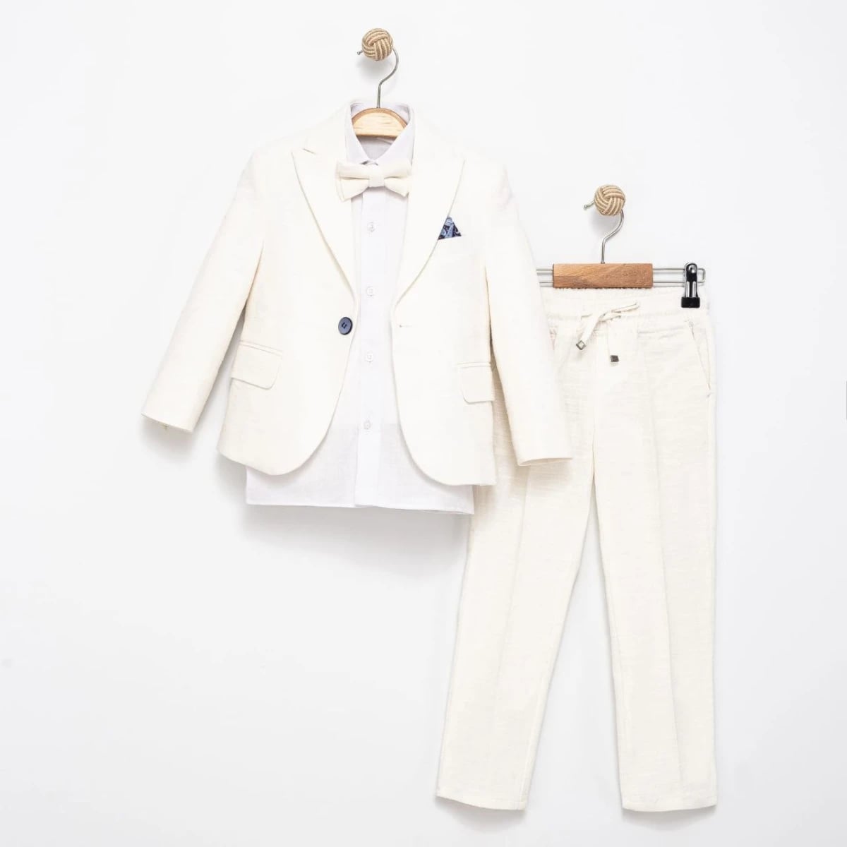 Linen Fabric Jacket Complete Set of 4, 7-10 Years - 12003 - Terry - by Peralane