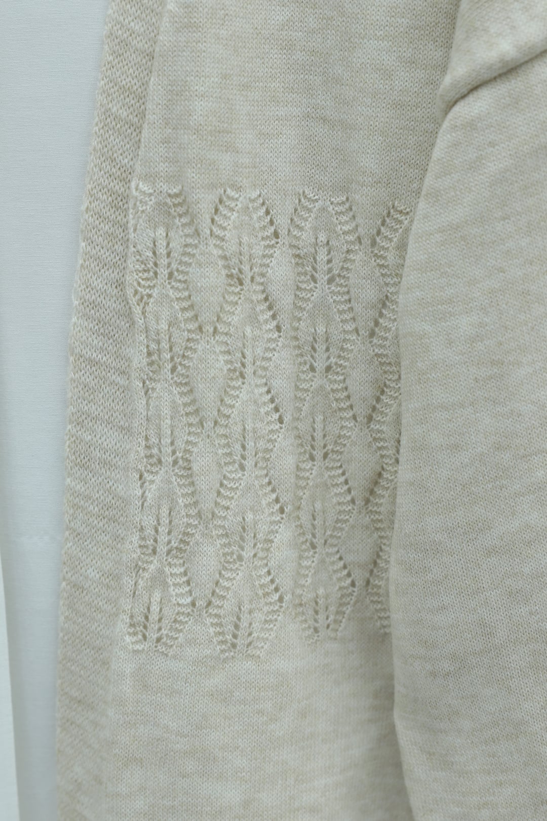 Araboy Openwork Knit Cardigan - Stone - Podyumplus - by Peralane - photo 5