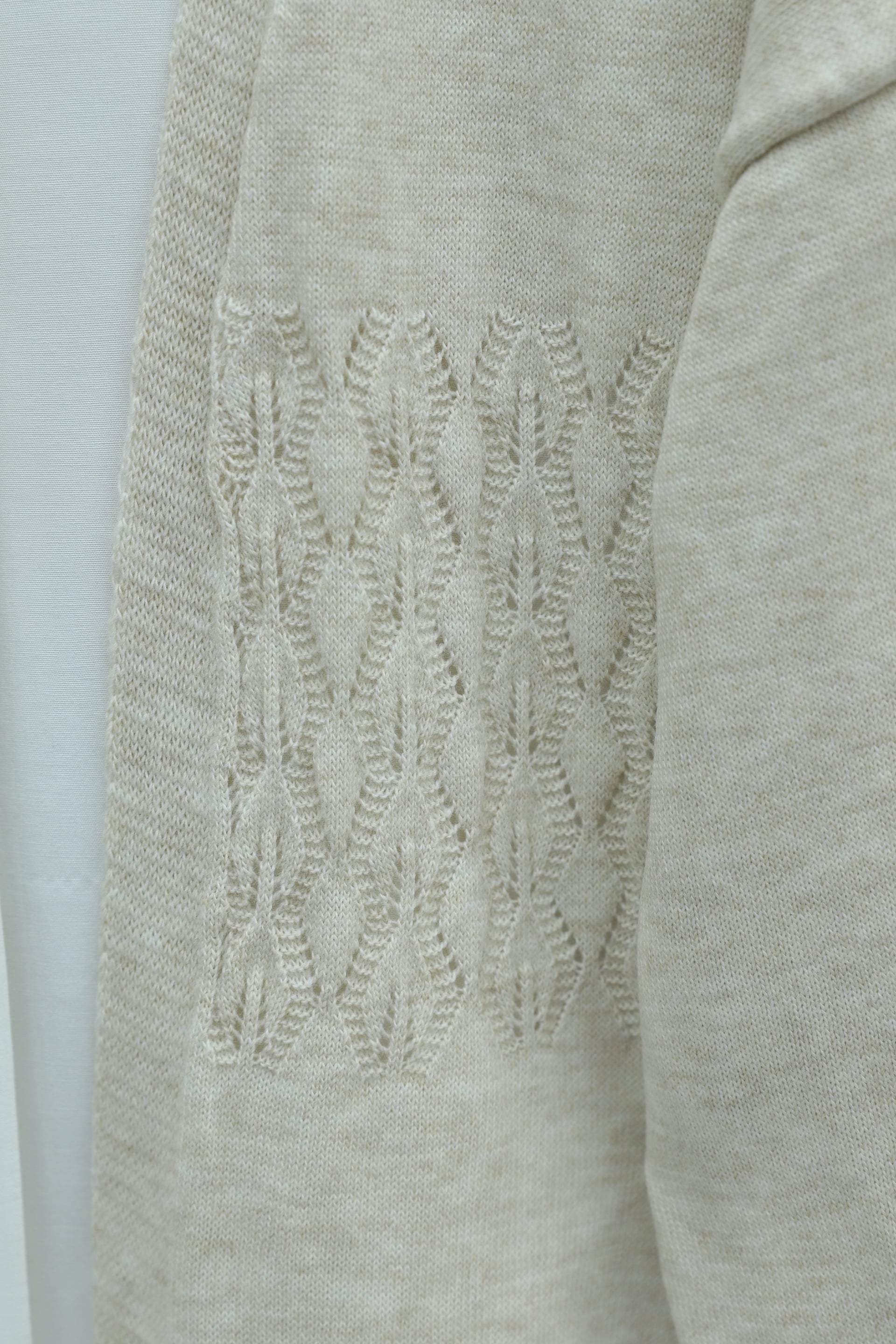 Araboy Openwork Knit Cardigan - Stone - Podyumplus - by Peralane - photo 5